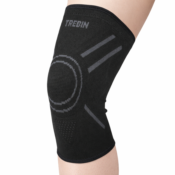 Kniebrace met Anti-Slip - Zwart/Grijs