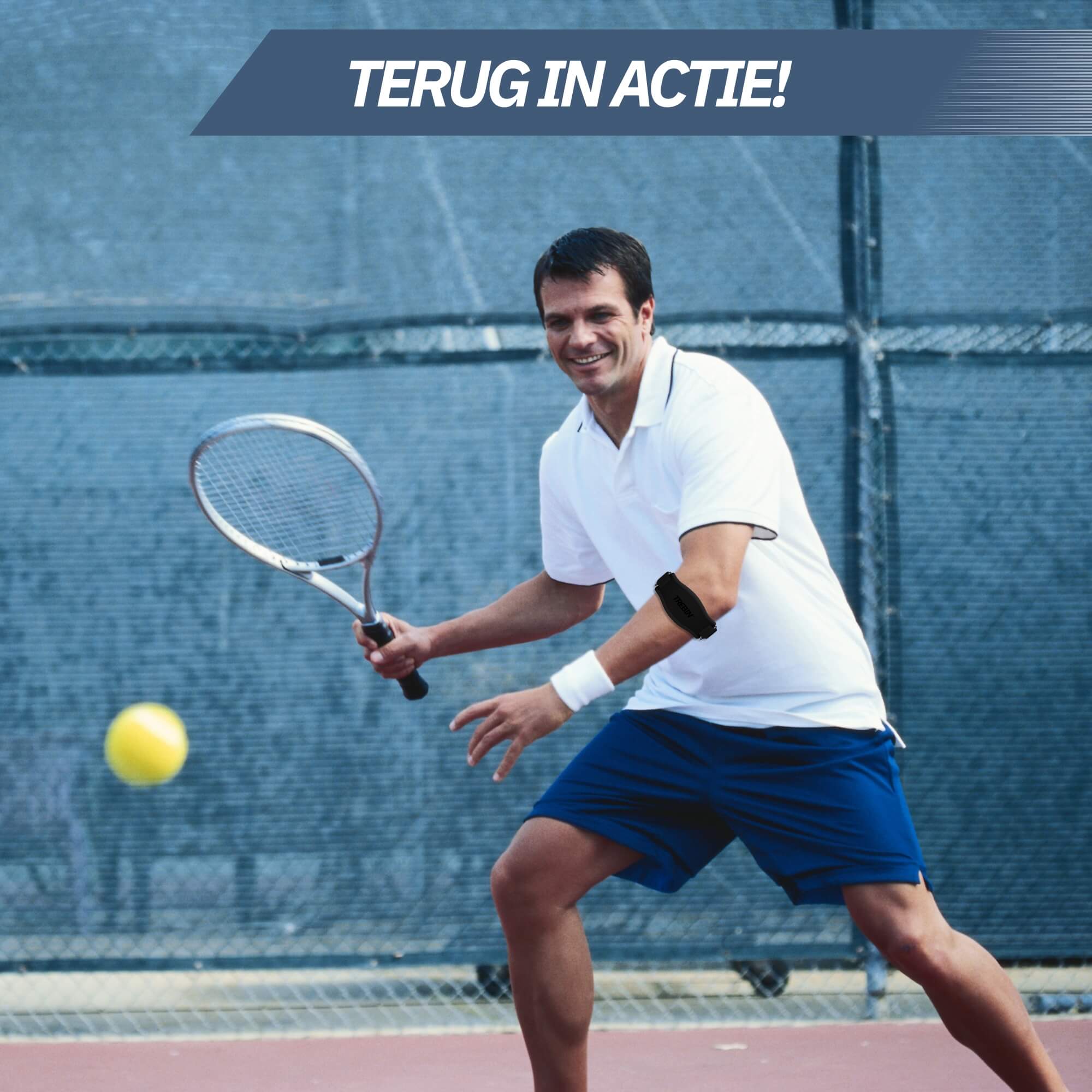 Trebin Elleboogbrace – Zwart, One Size