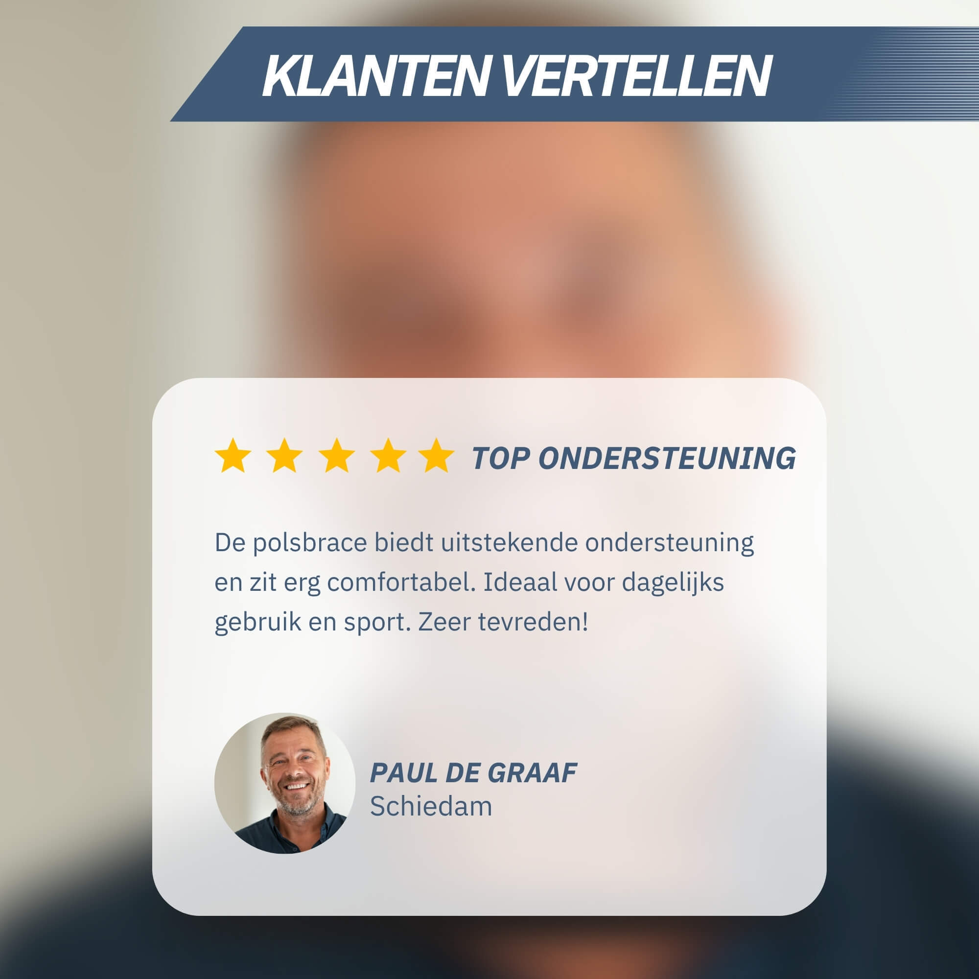 Lichtgewicht Polsbrace – Zwart (One Size)