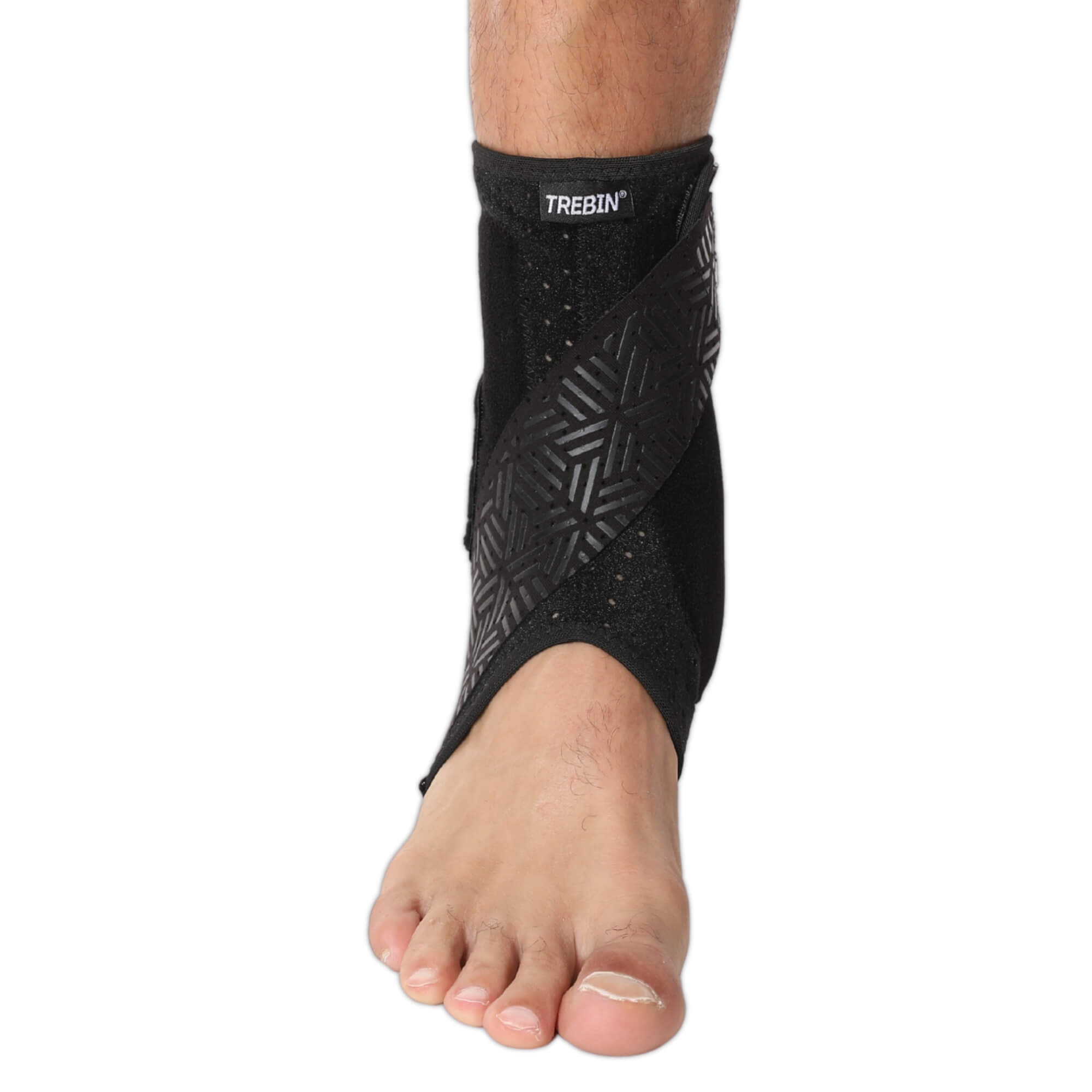 Trebin Enkelbrace met Fiber Versteviging – Zwart