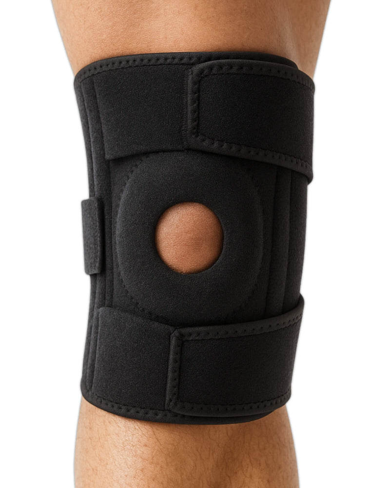 Kniebrace verstelbaar - Zwart (One Size)