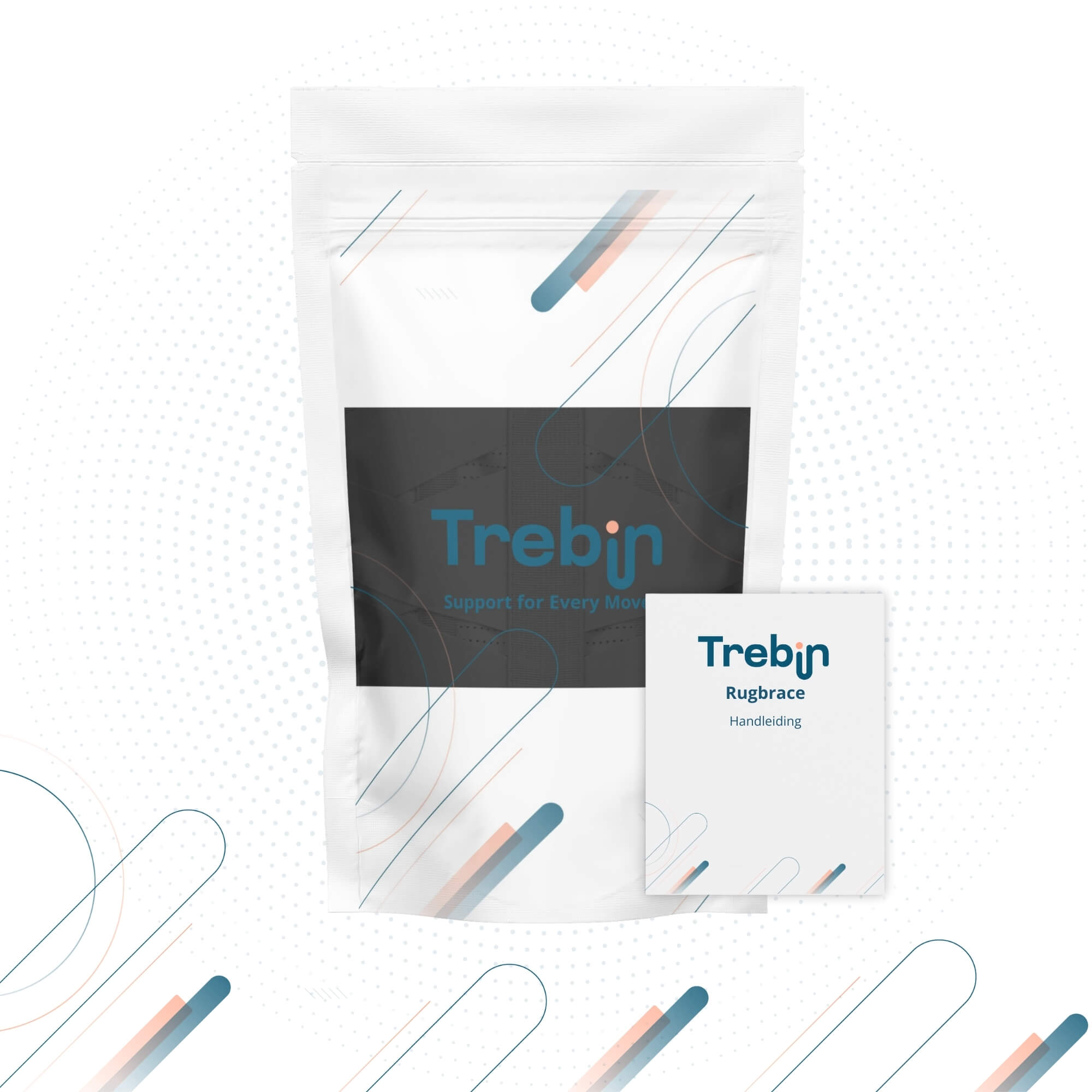 Trebin Rug Brace - Zwart