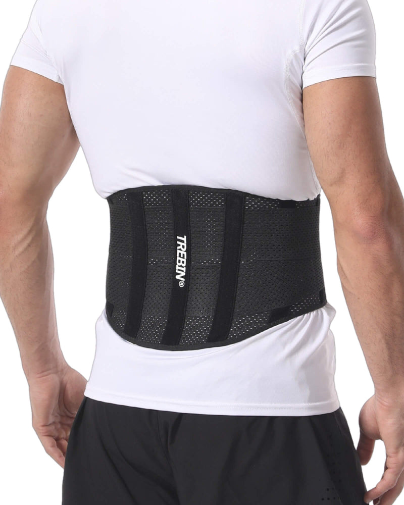 Rugbrace met Lendensteun – Zwart