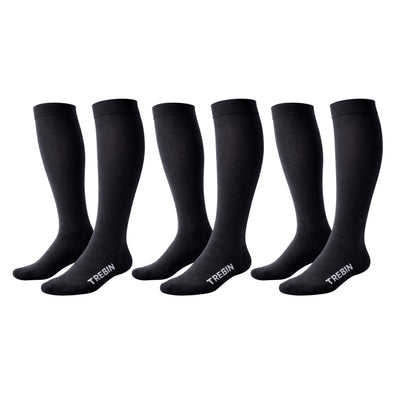 Compressiekousen 20-30 mmHg – Zwart 3-Pack