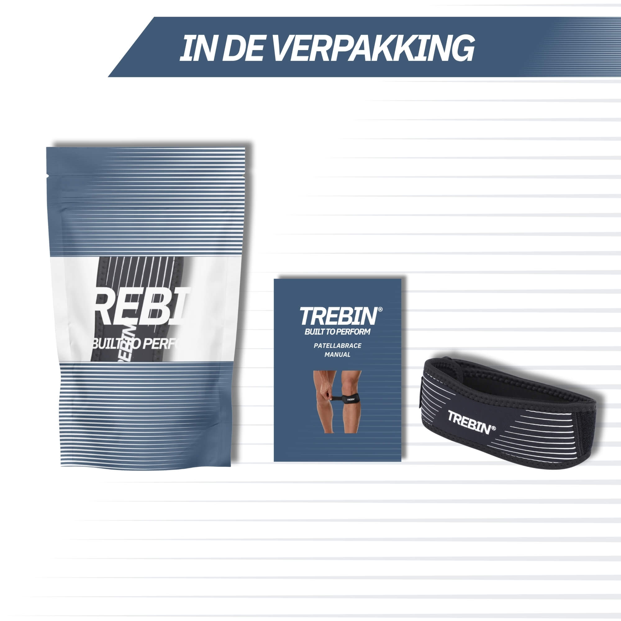 Trebin Patella Brace - Zwart - One Size