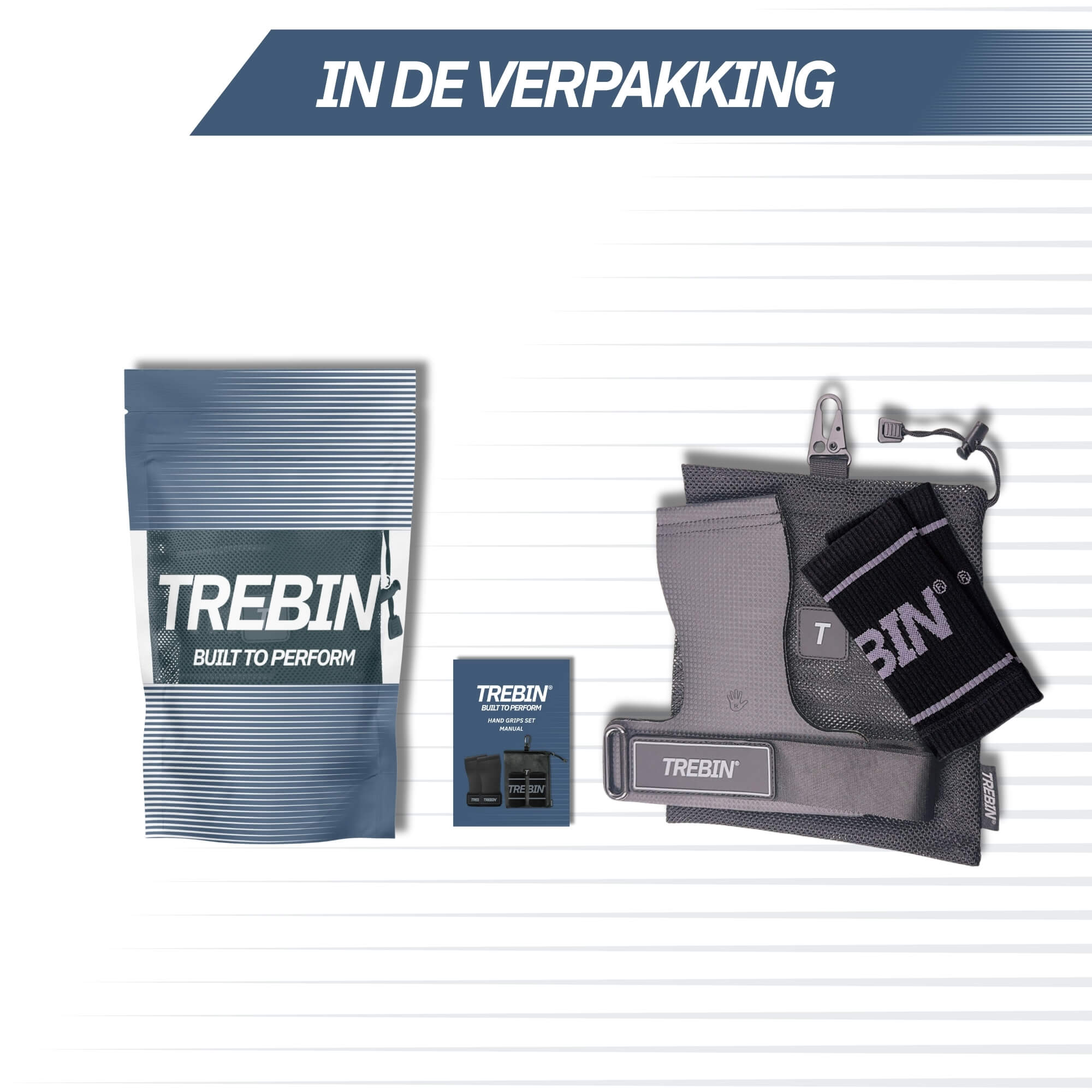 Trebin Power Grips - Zwart