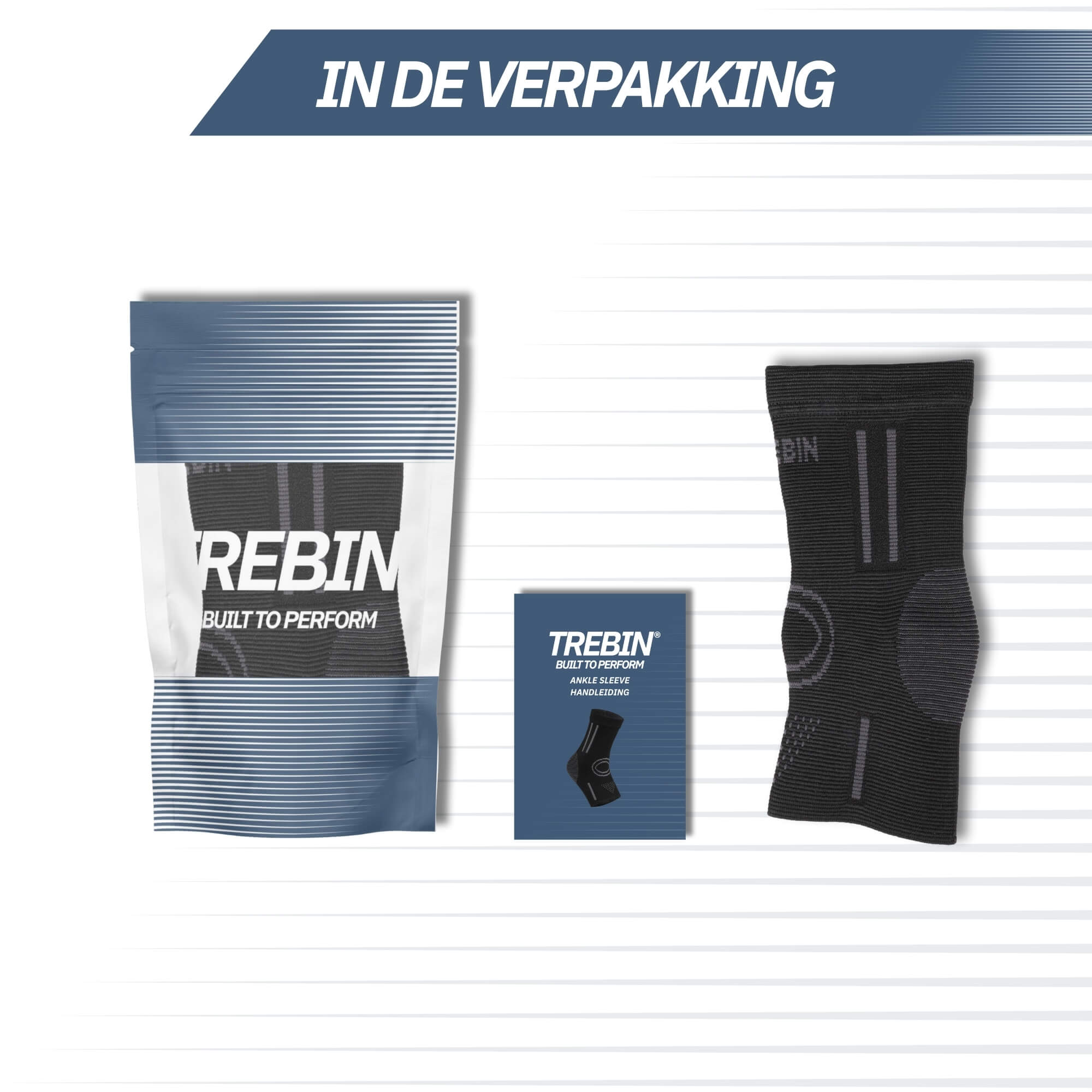 Trebin - Enkelbrace - Zwart/Grijs