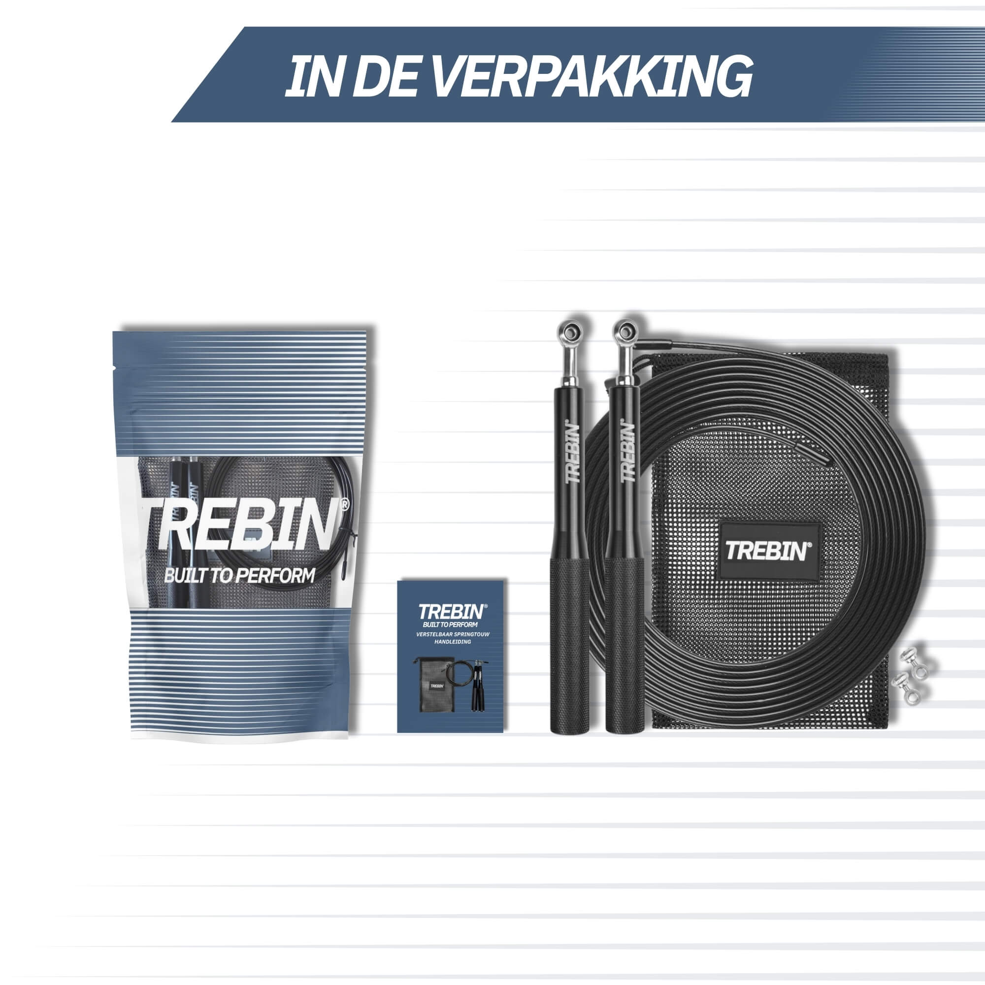 Trebin Jump Rope - Zwart