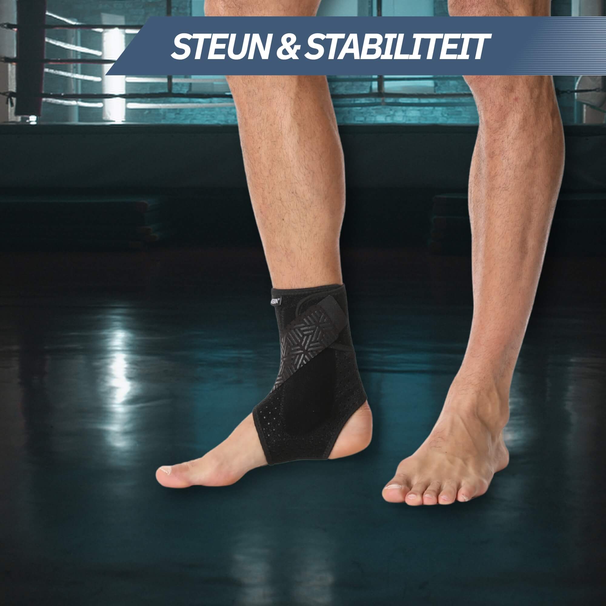 Trebin Enkelbrace met Fiber Versteviging – Zwart