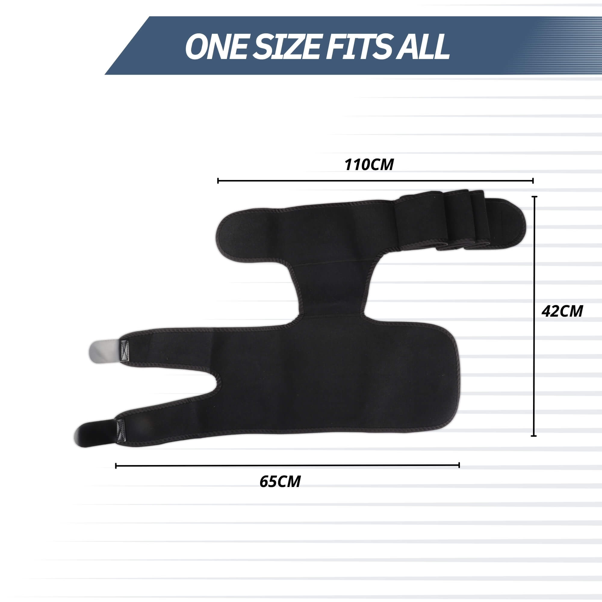 Trebin Heupbrace – Zwart, One Size