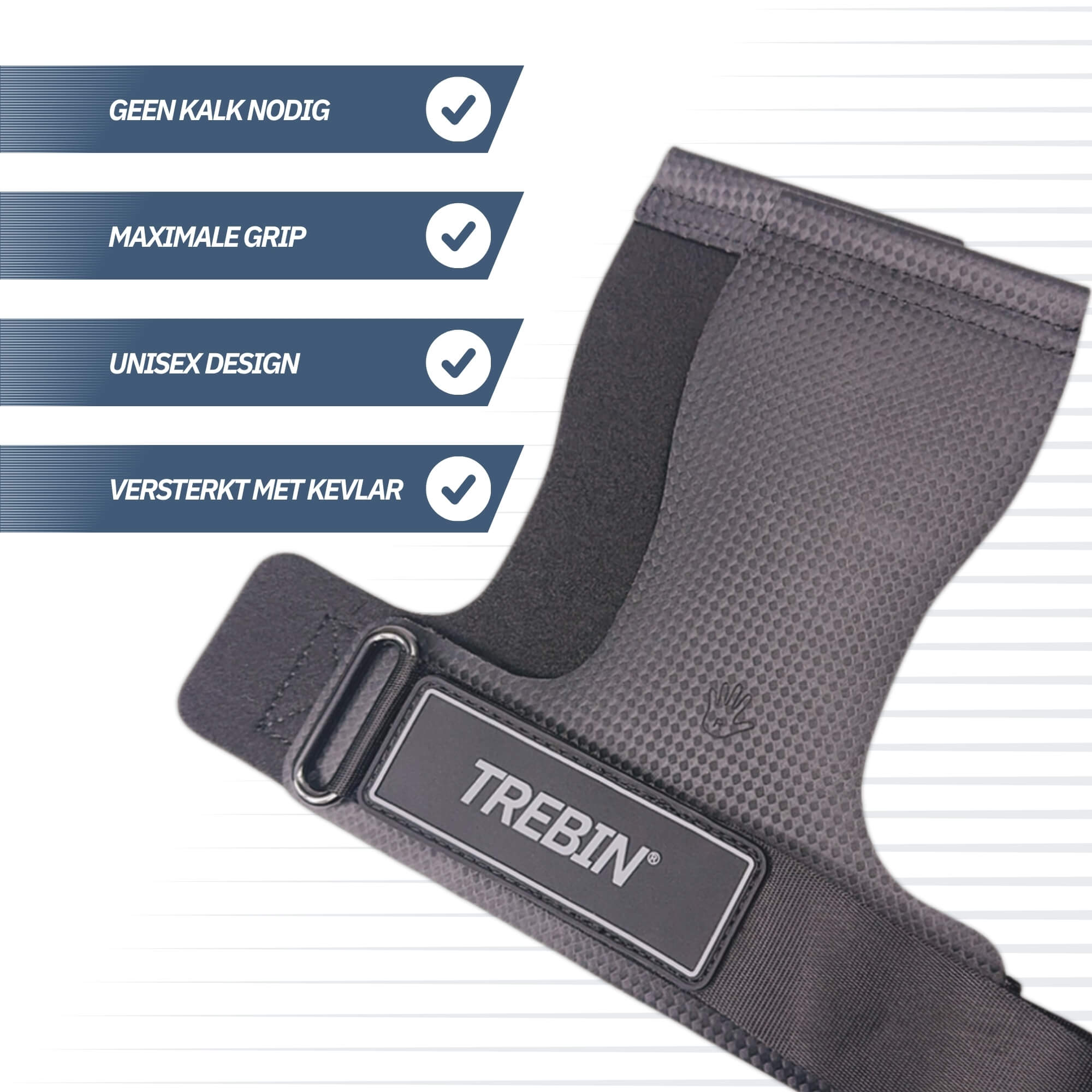 Trebin Power Grips - Zwart