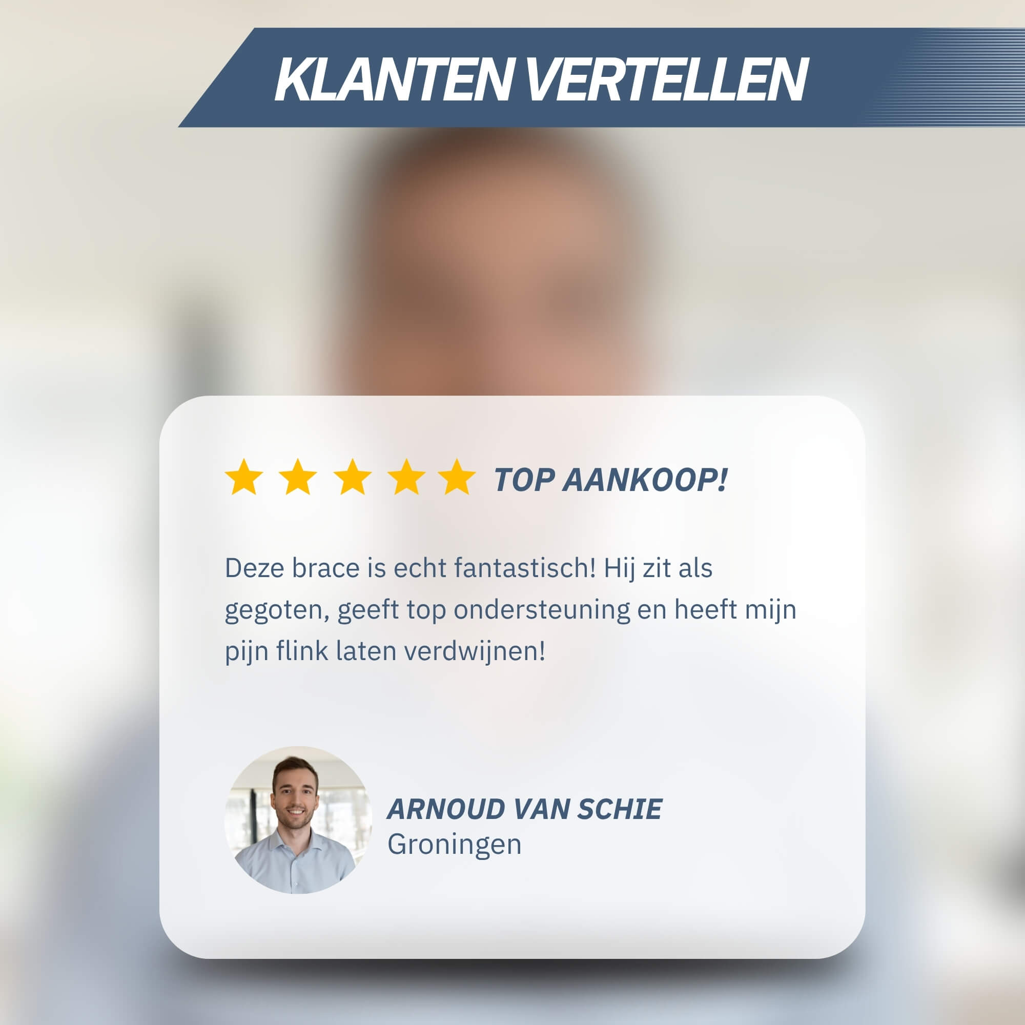 Trebin Elleboogbrace – Zwart, One Size