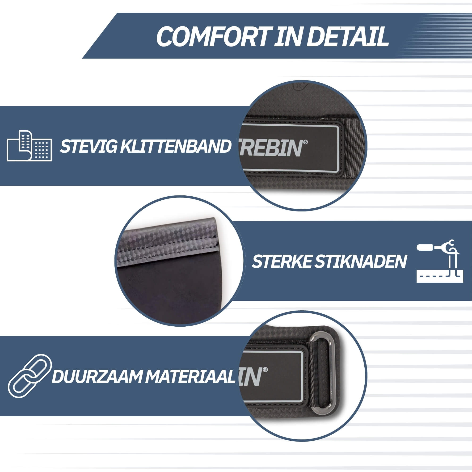 Trebin Power Grips - Zwart