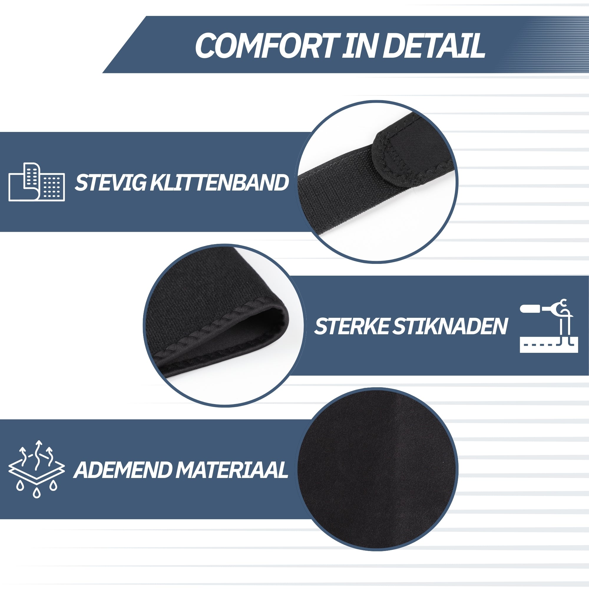 Trebin Kuitbrace – Zwart, One Size