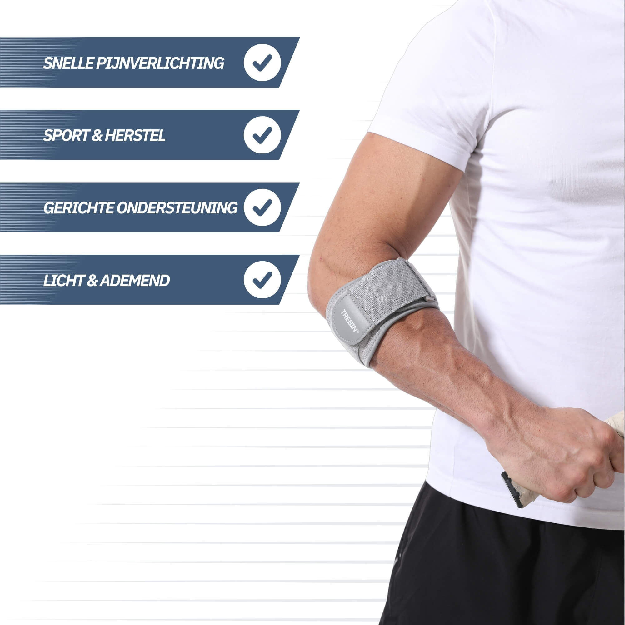 Elleboogbrace voor Tennisarm – One Size