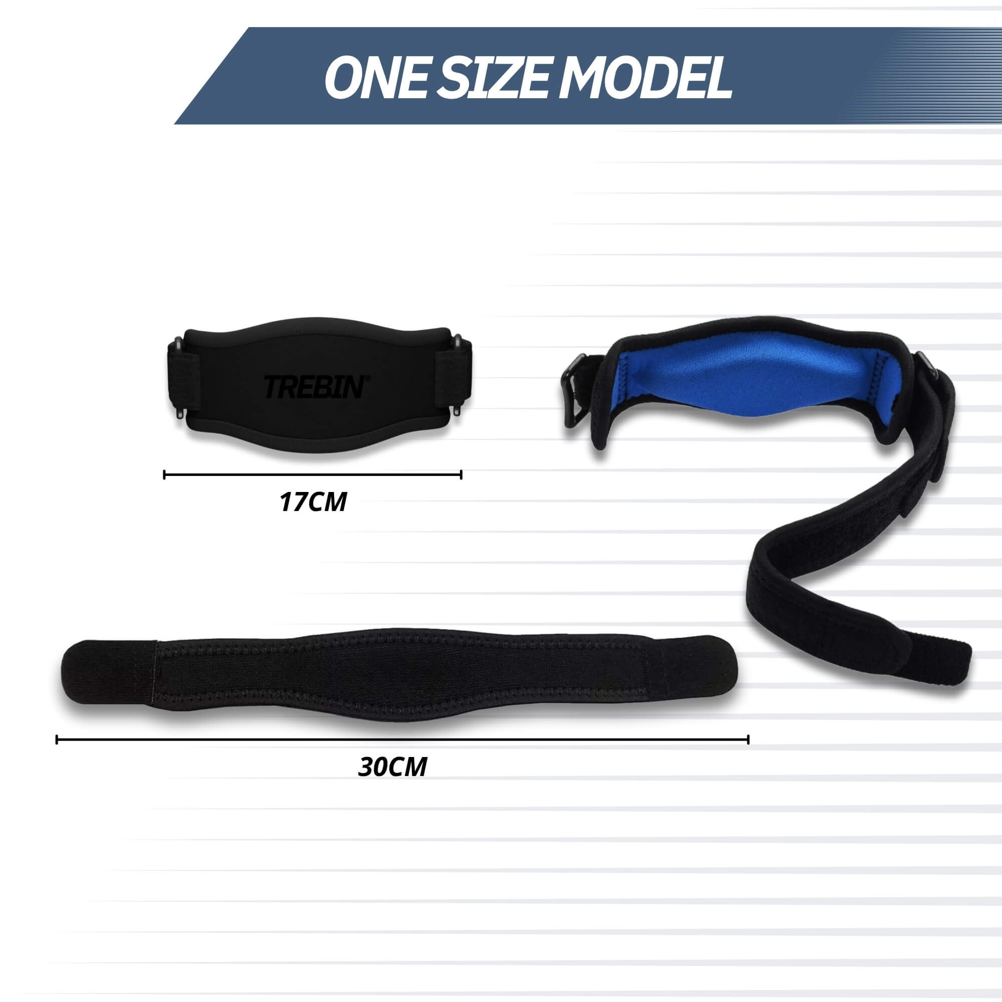 Trebin Elleboogbrace – Zwart, One Size