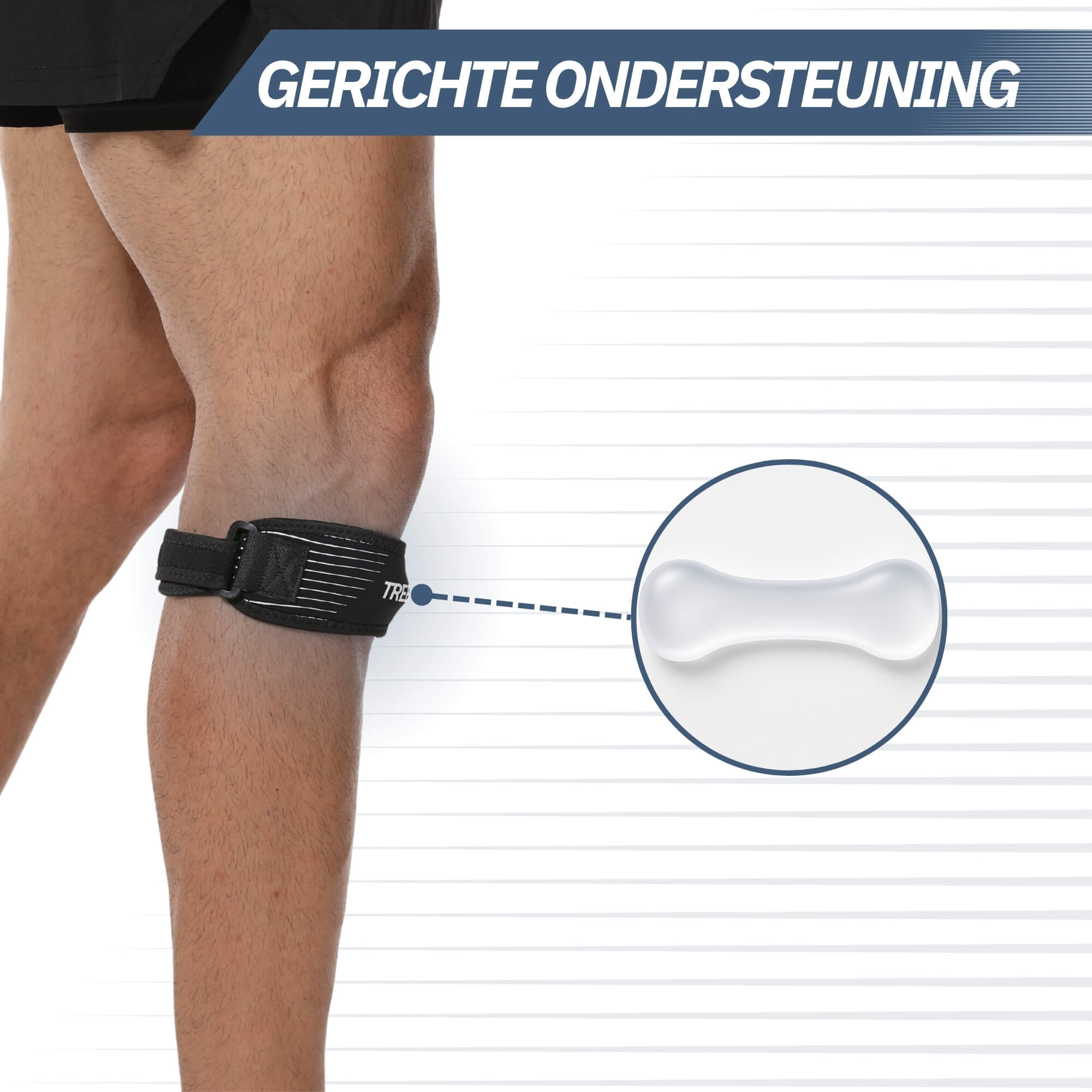 Trebin Patella Brace - Zwart - One Size