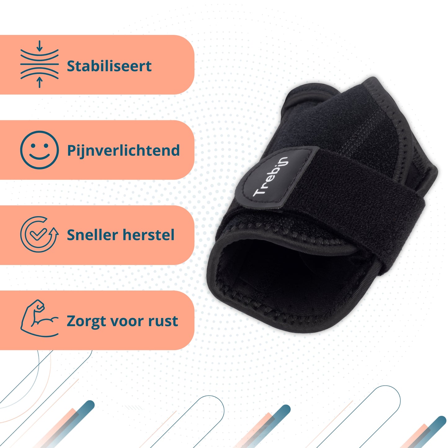 Trebin Duim Brace - Zwart - One Size