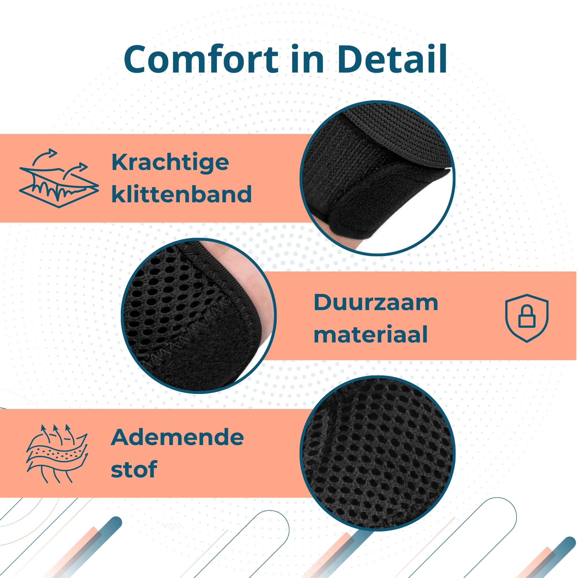Trebin Universele Duim Brace - Zwart - One Size