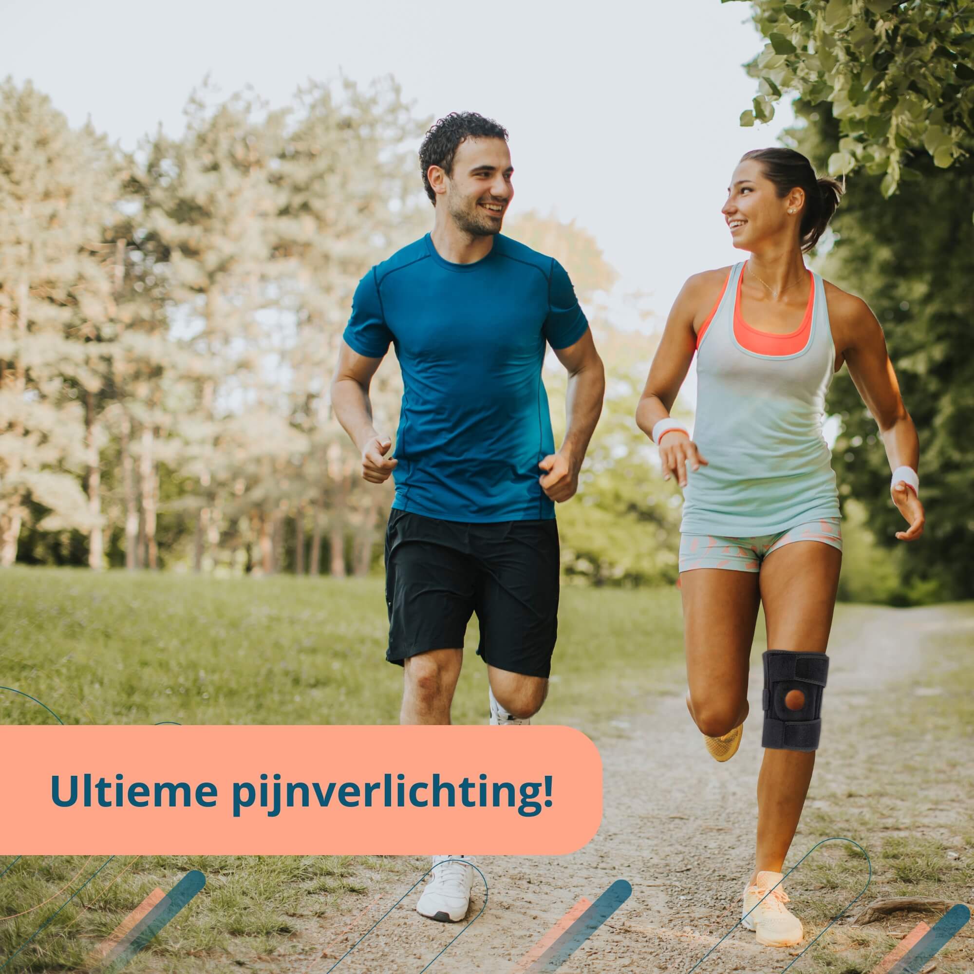 Trebin Kniebrace - Zwart - One Size