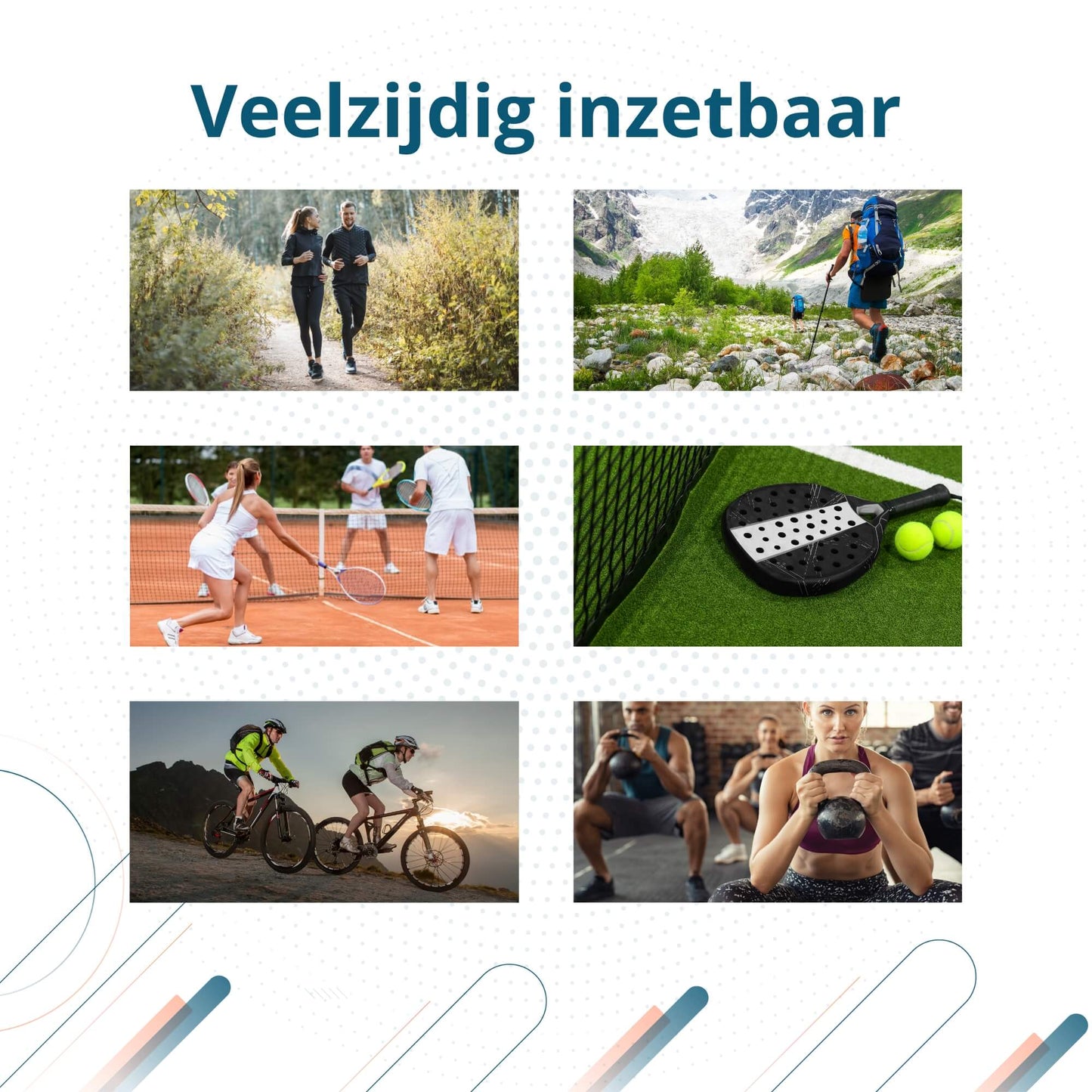 Trebin Patella Brace - Zwart - Grijs - One Size