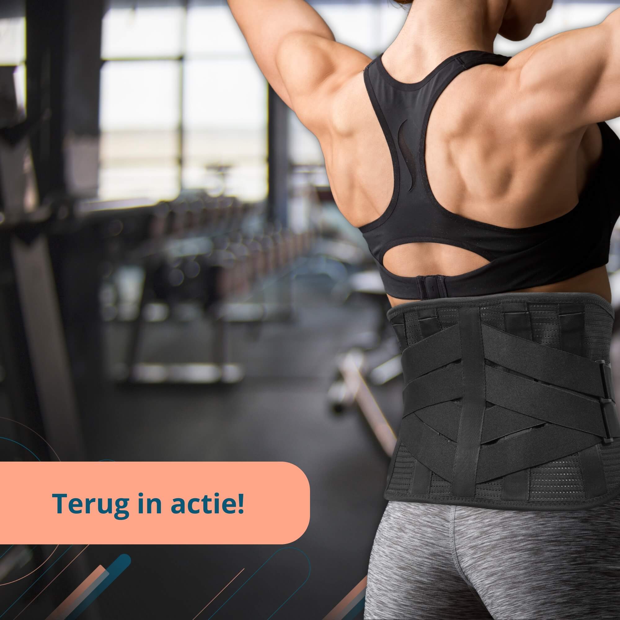 Trebin Rug Brace - Zwart