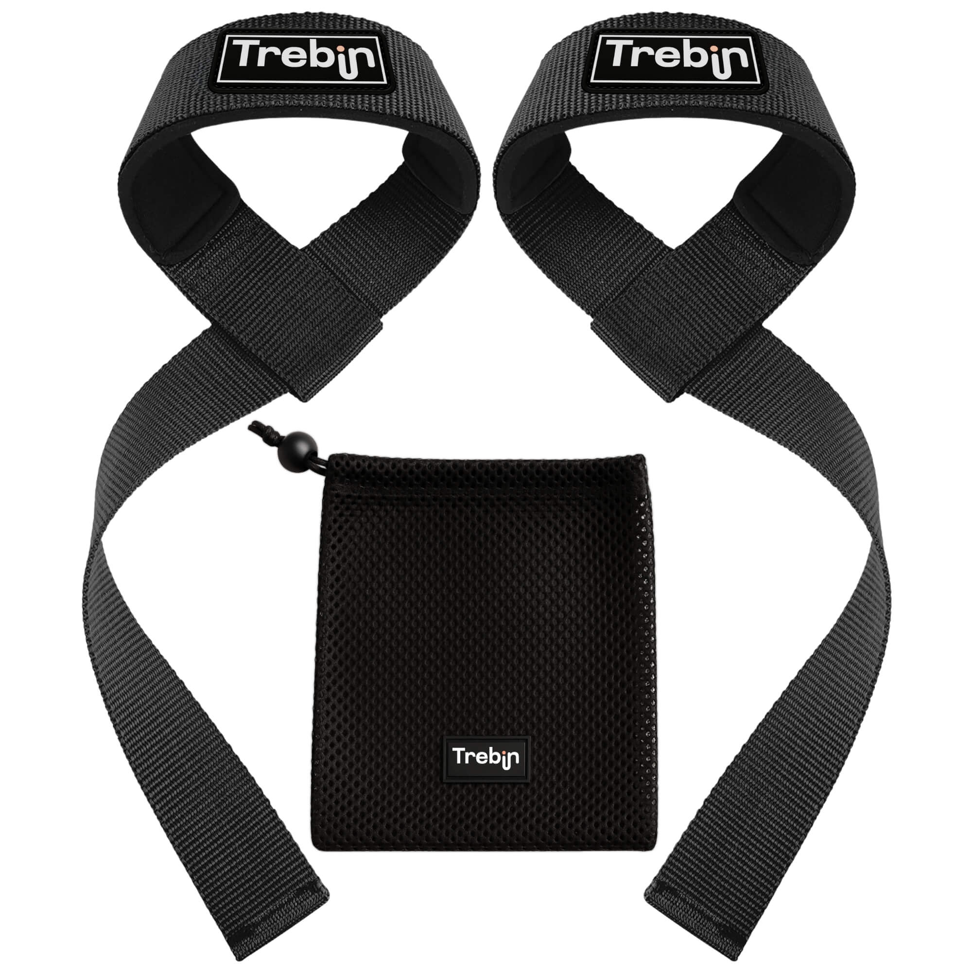 Trebin Lifting Straps - Zwart, One Size