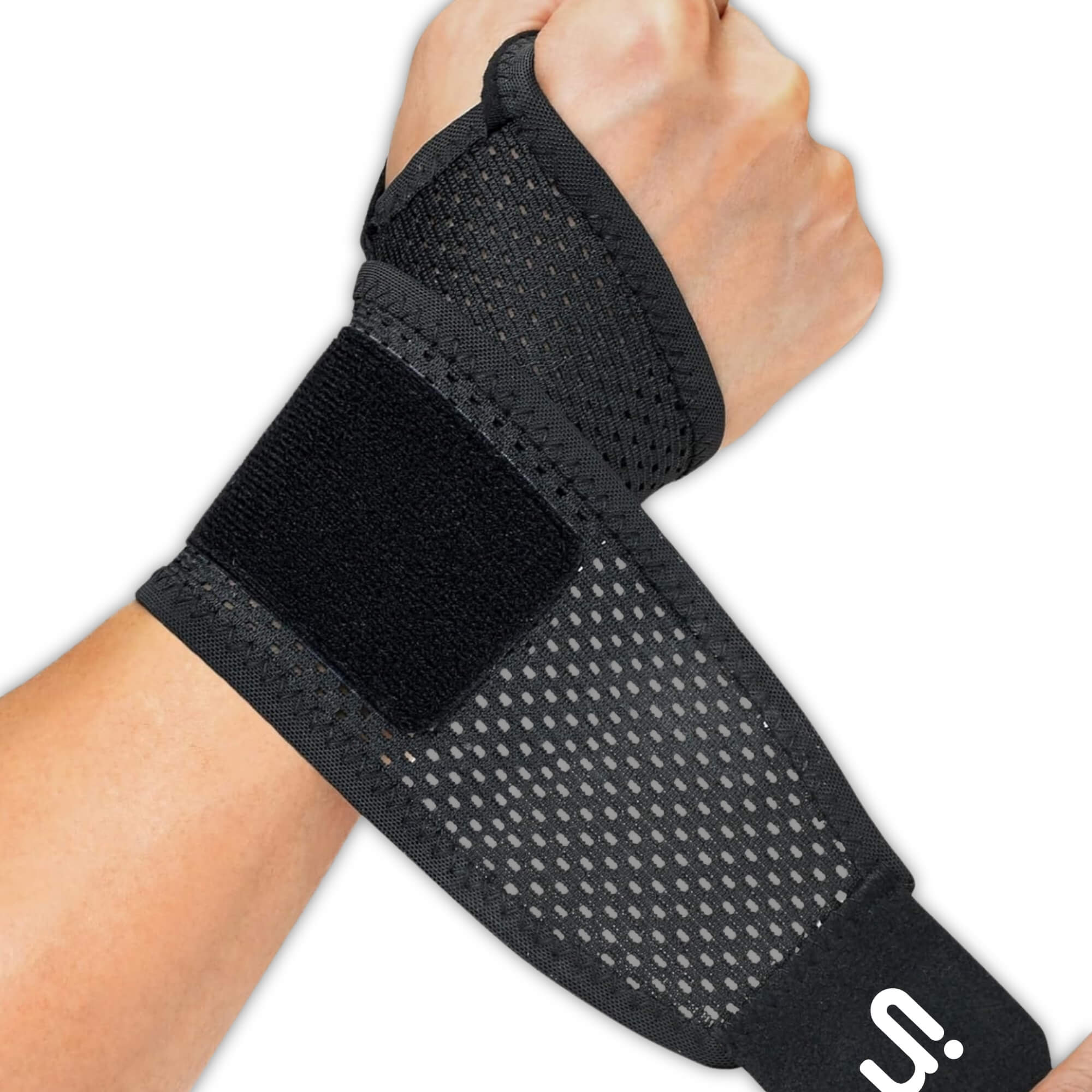 Trebin Lichtgewicht Pols Brace - Zwart, One Size