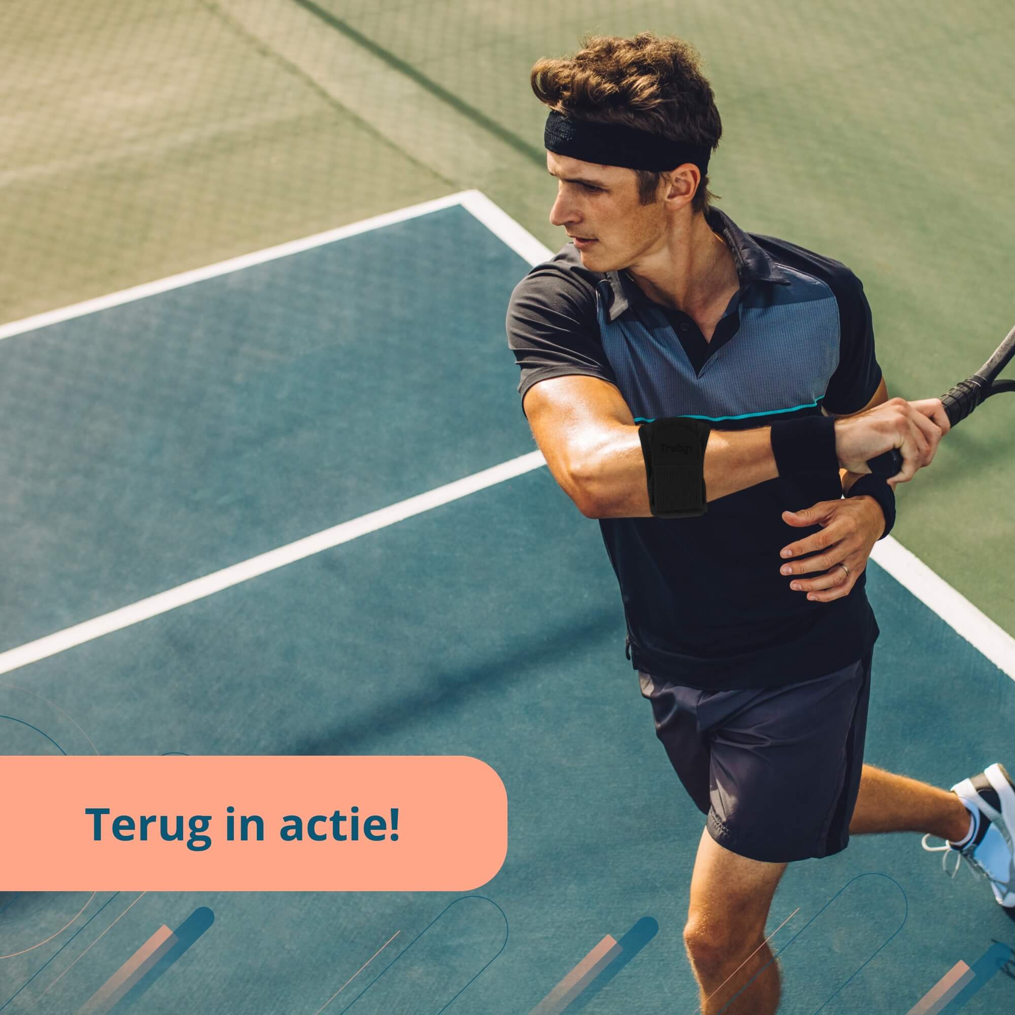Trebin Elleboogbrace – Zwart, One Size