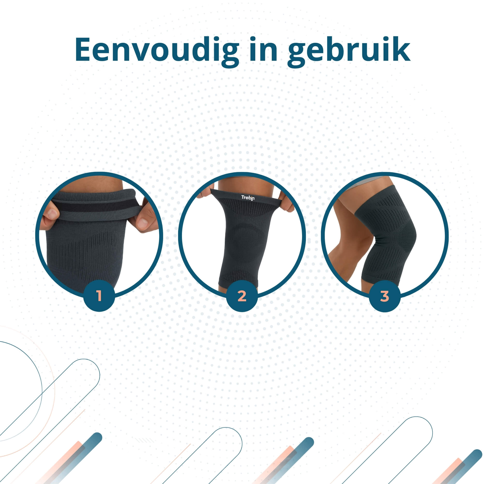 Trebin Kniebrace - Grijs