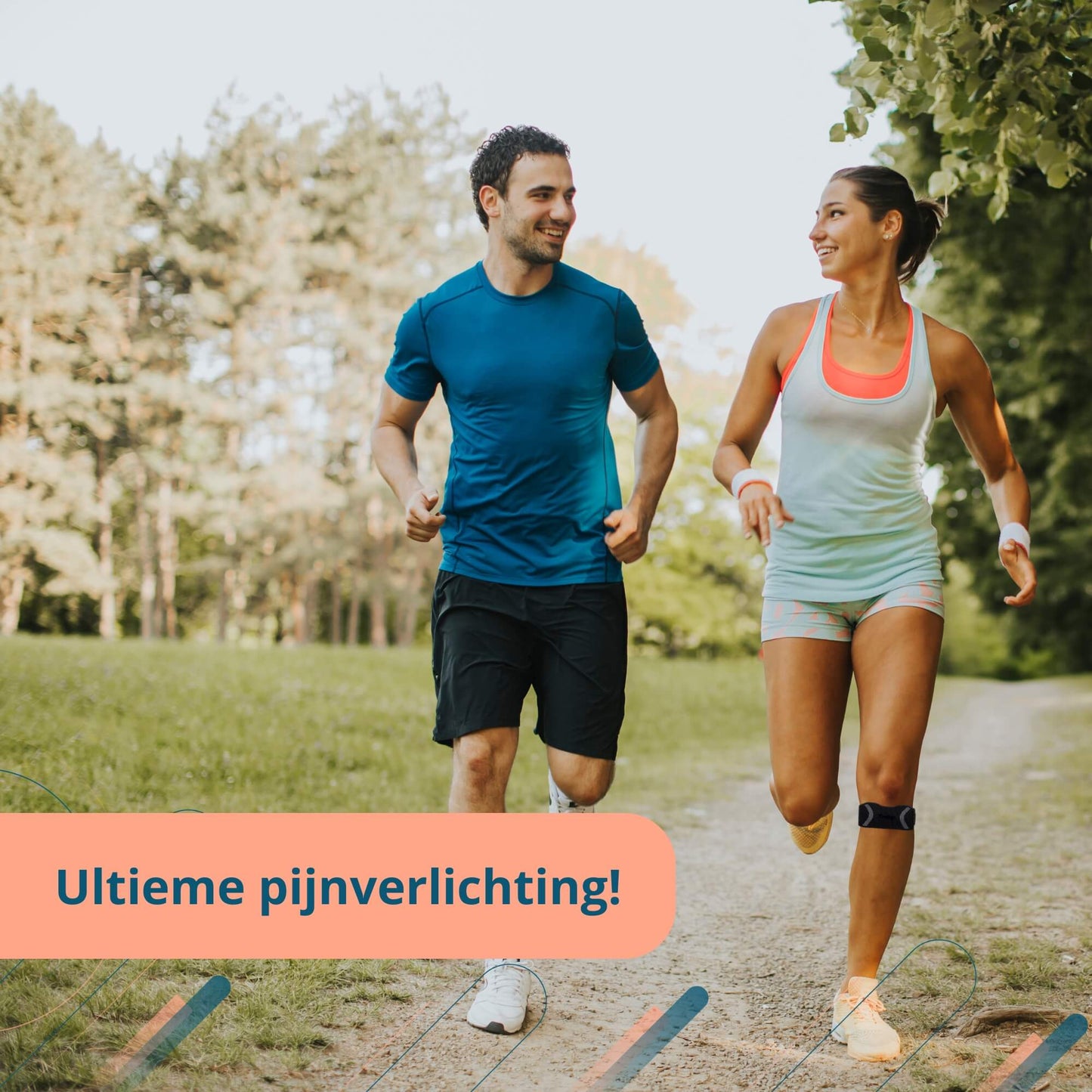 Trebin Patella Brace - Zwart - Grijs - One Size