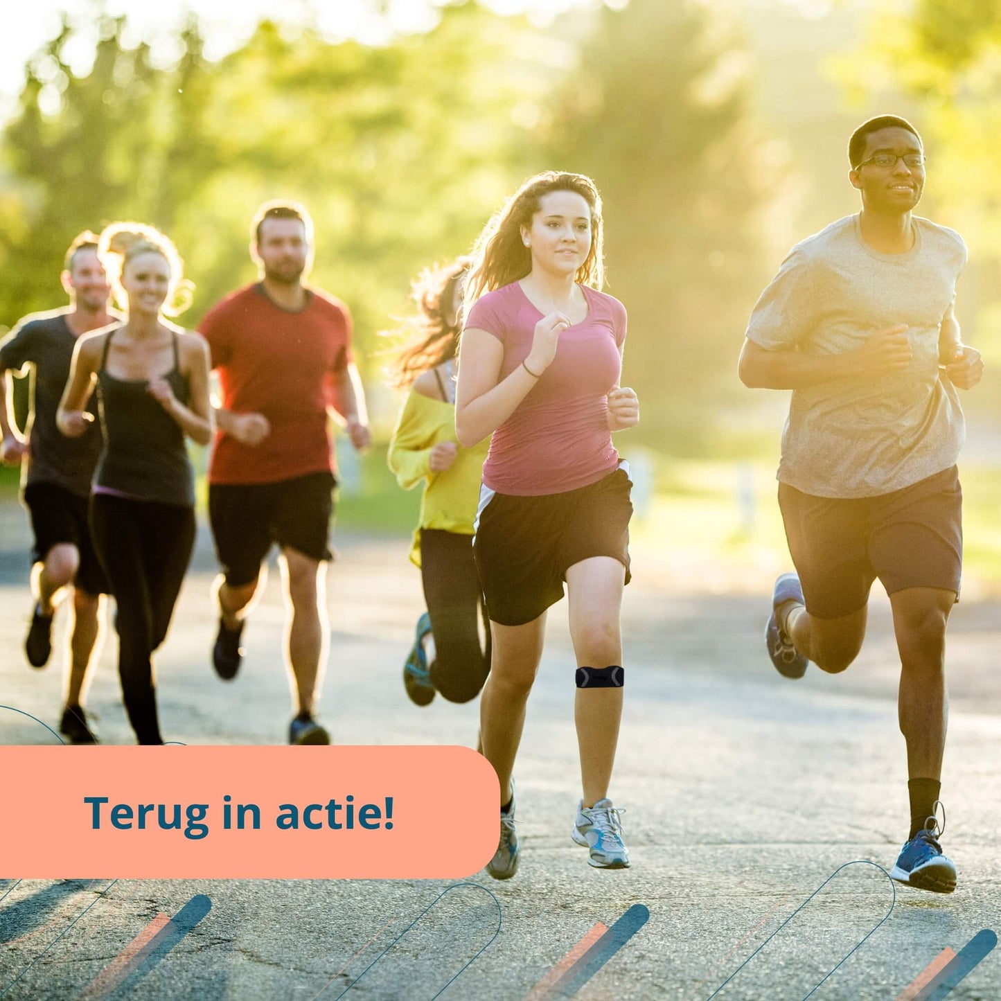 Trebin Patella Brace - Zwart - Grijs - One Size