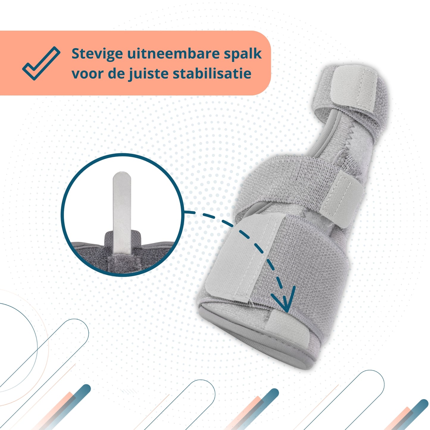 Trebin Duim Brace - Grijs - One Size