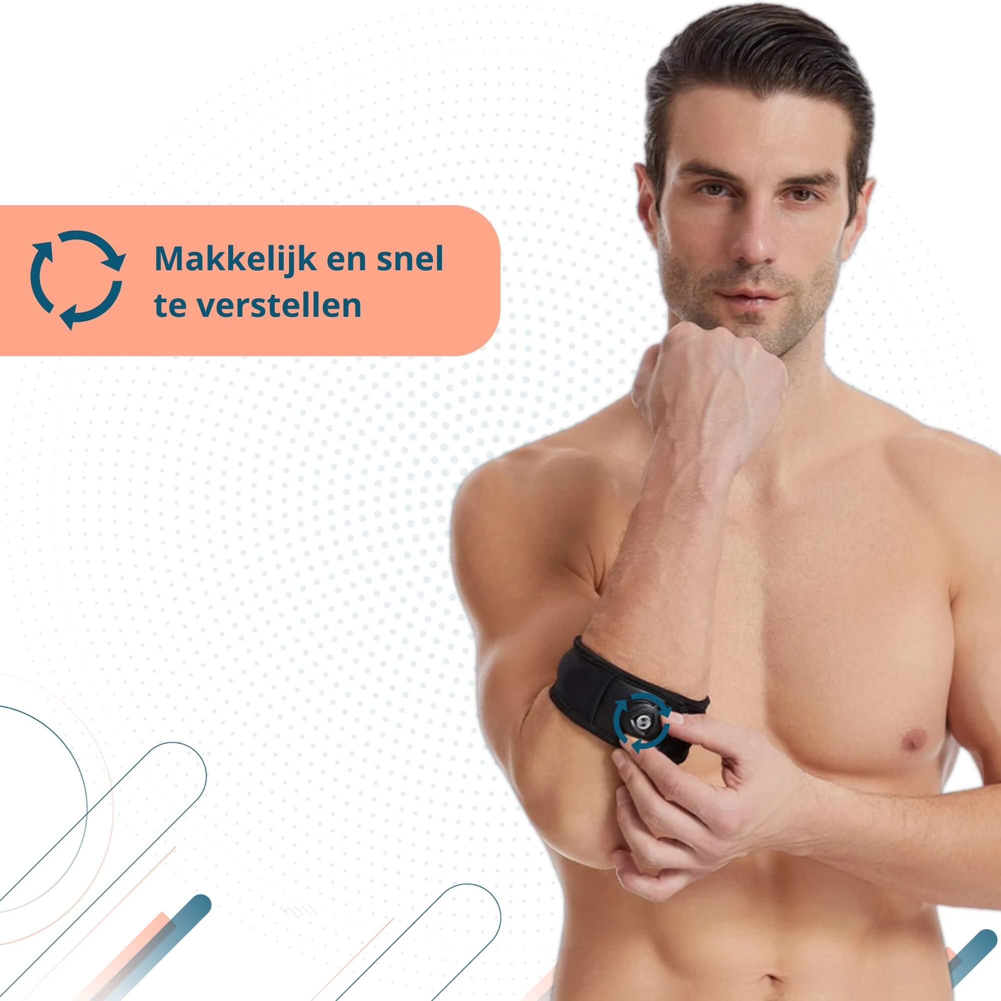 Trebin Elleboogbrace – Zwart, One Size