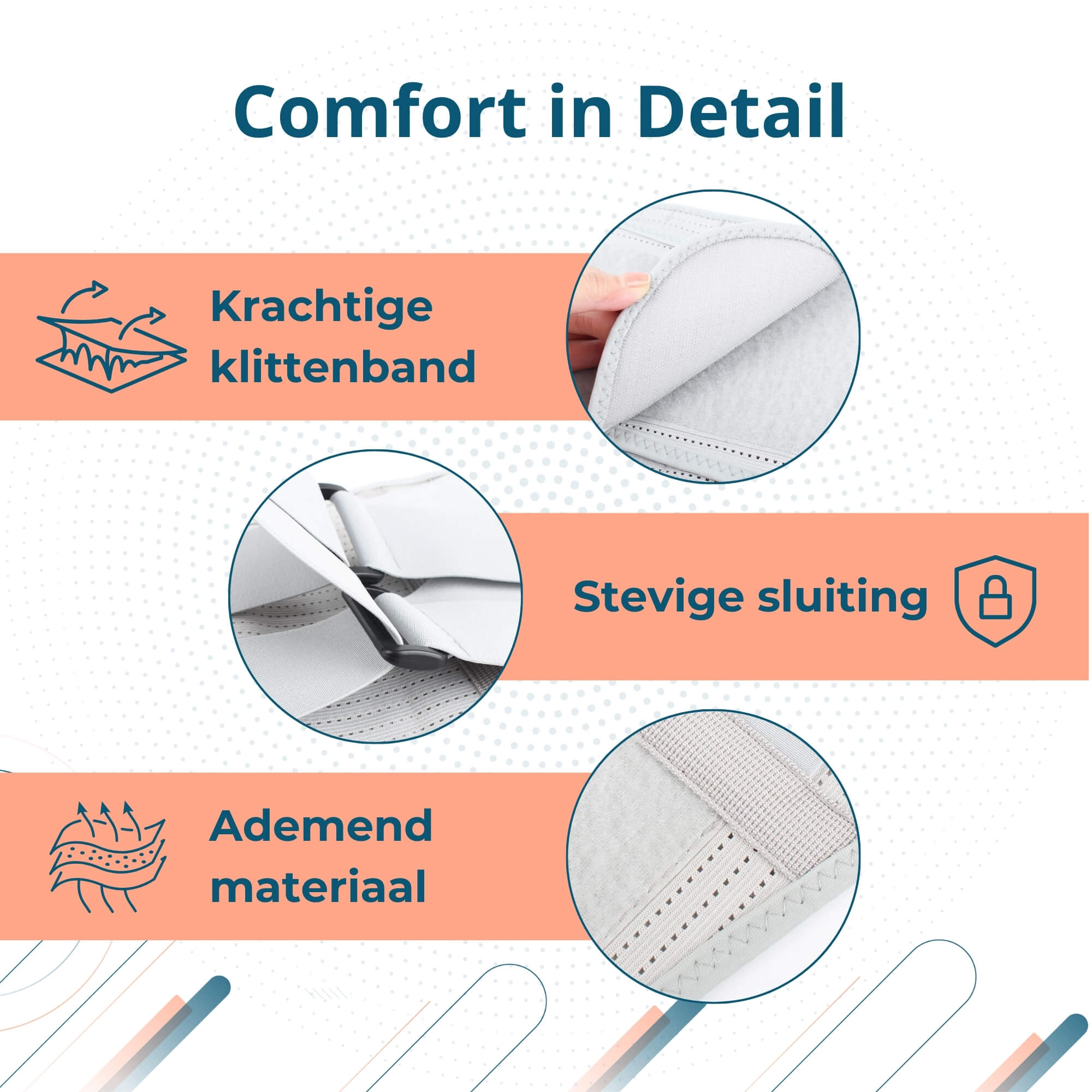 Trebin Rug Brace - Grijs