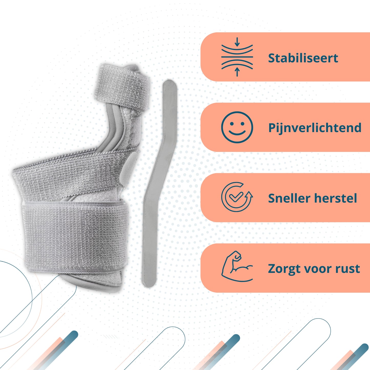 Trebin Duim Brace - Grijs - One Size