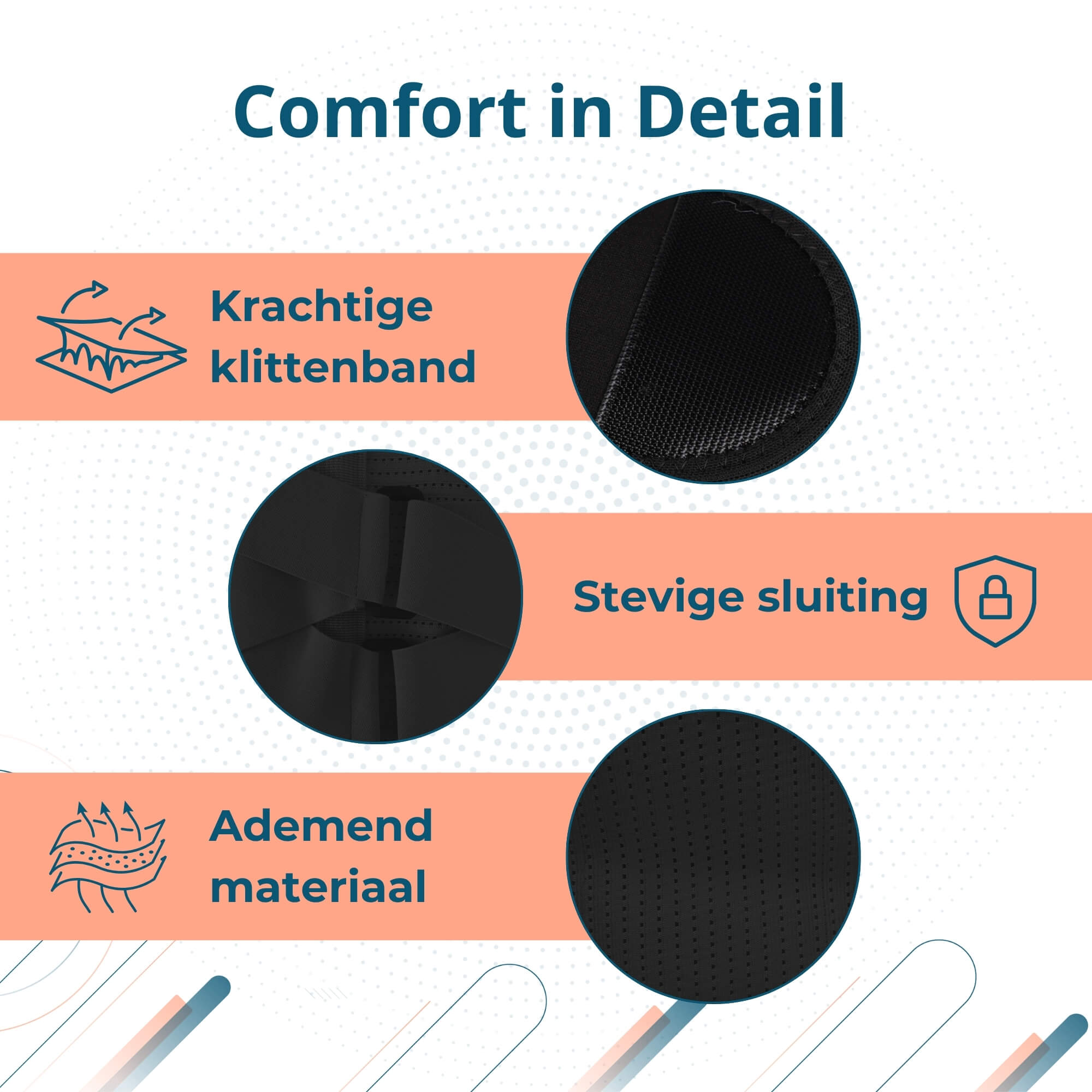 Trebin Rug Brace - Zwart