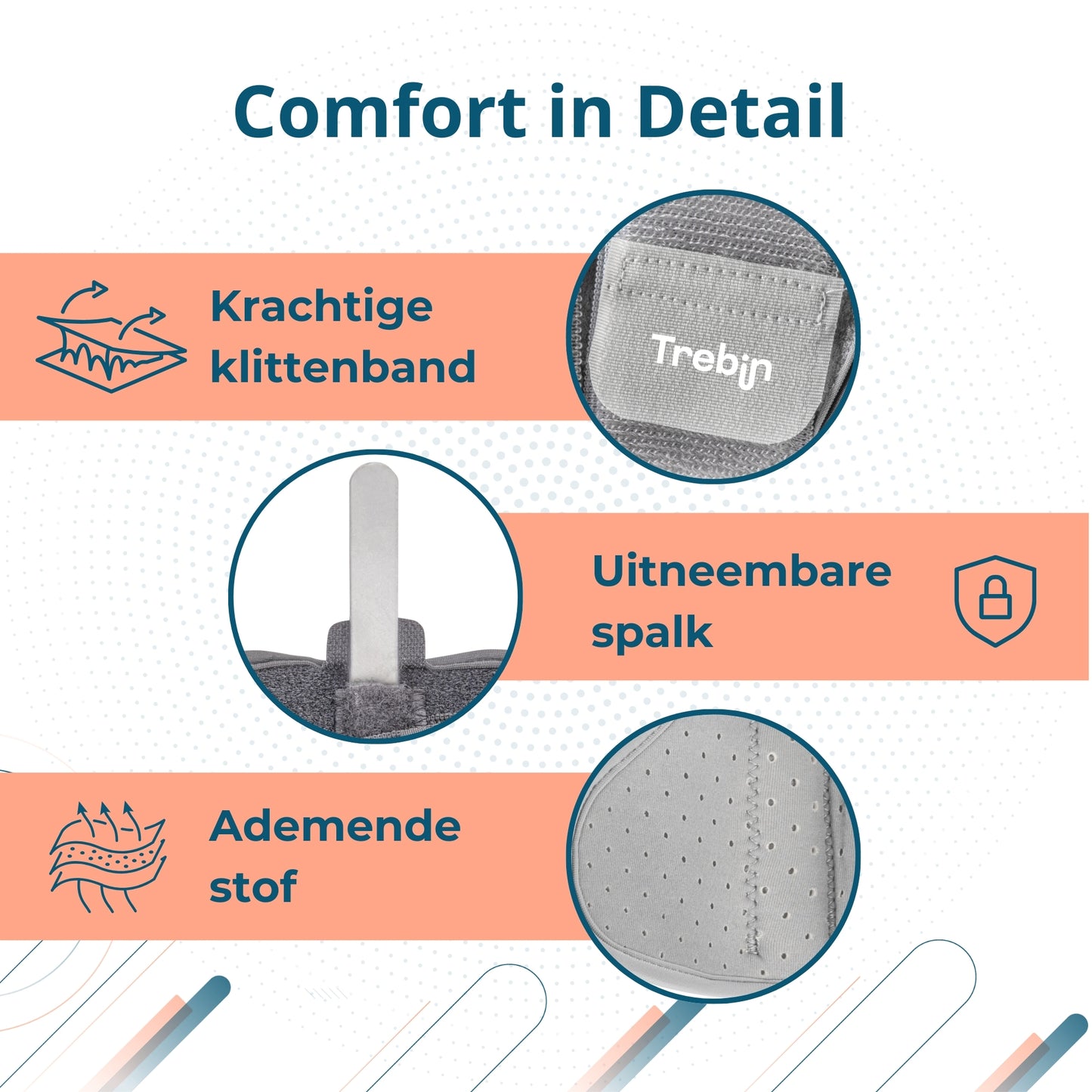 Trebin Duim Brace - Grijs - One Size