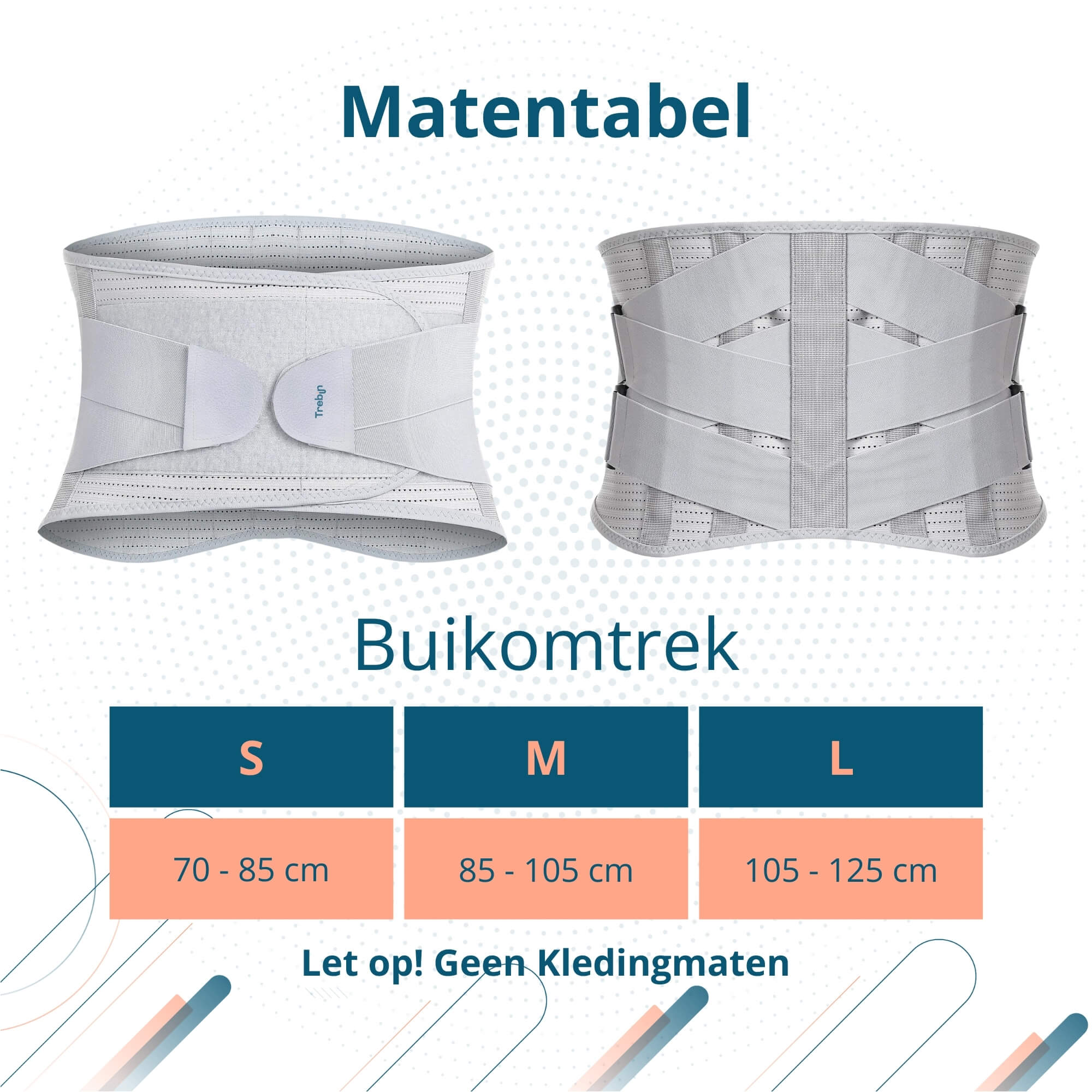Trebin Rug Brace - Grijs
