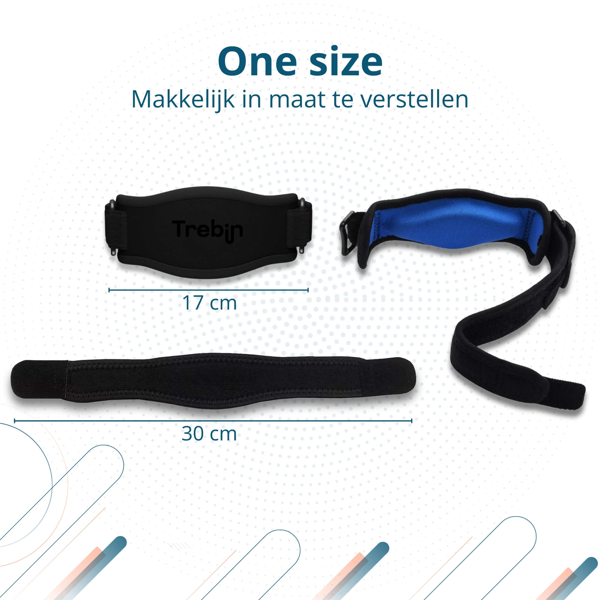 Trebin Elleboogbrace – Zwart, One Size
