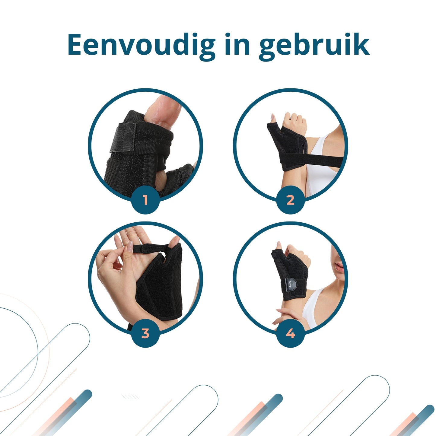 Trebin Duim Brace - Zwart - One Size