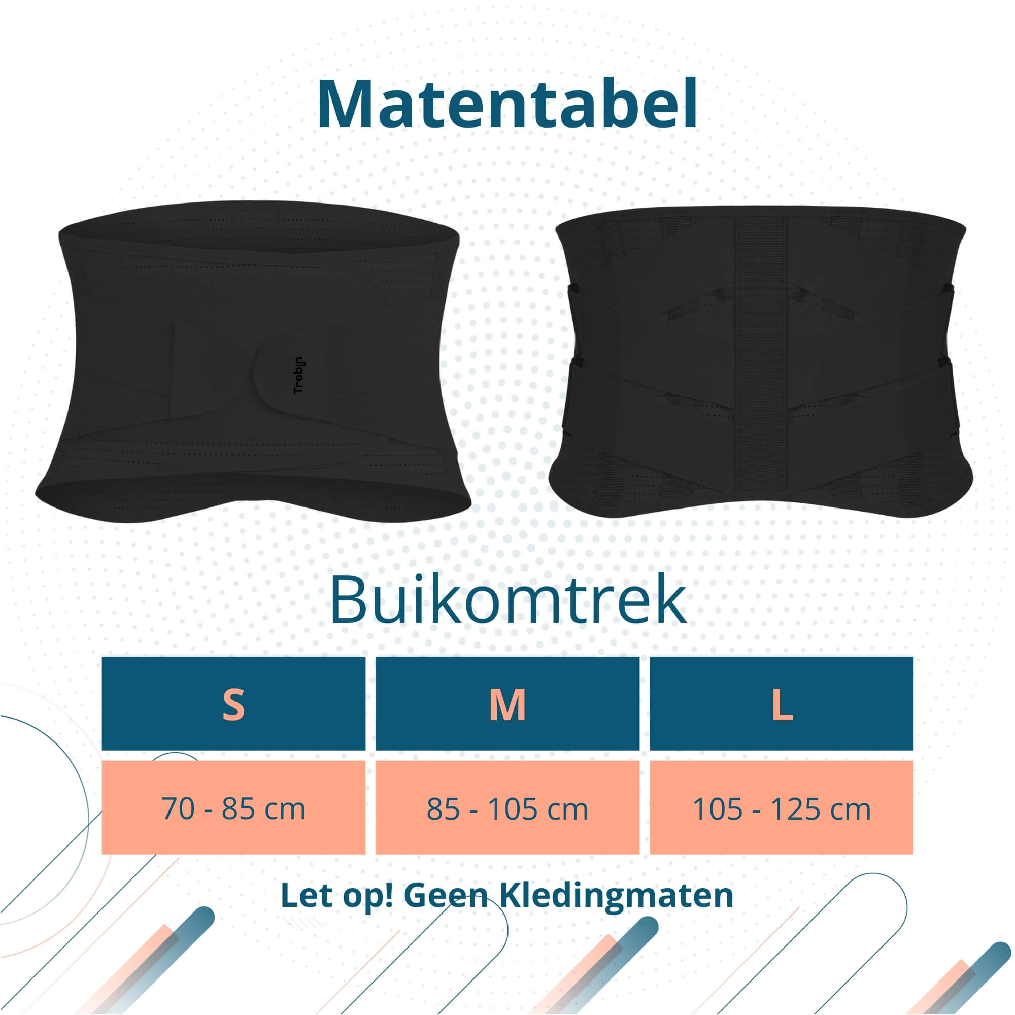 Trebin Rug Brace - Zwart