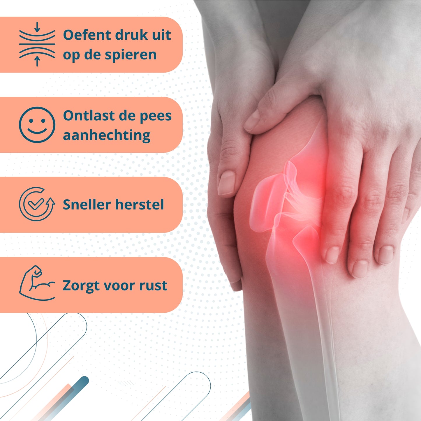 Trebin Patella Brace - Zwart - One Size