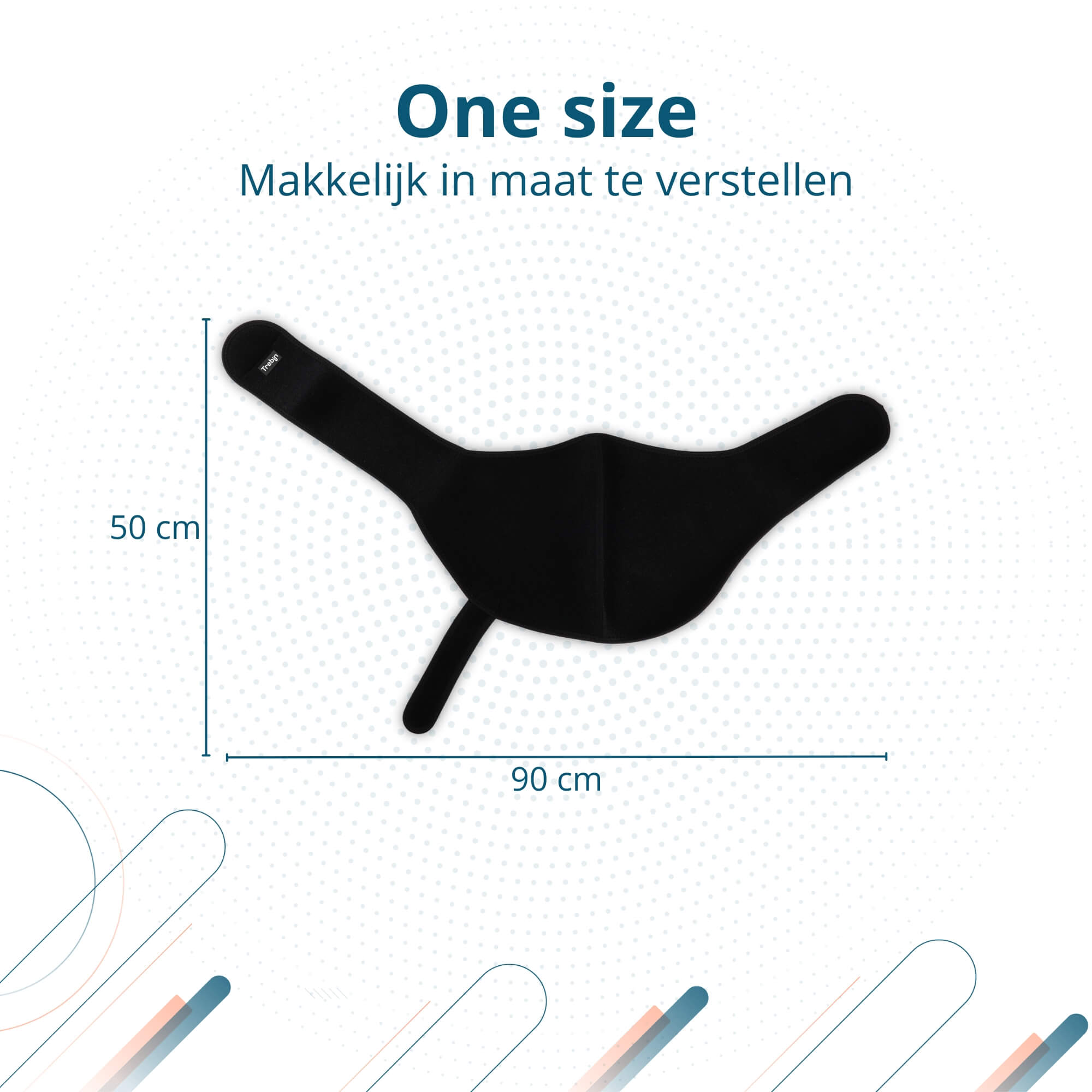 Trebin Schouderbrace – Zwart, One Size, Universeel