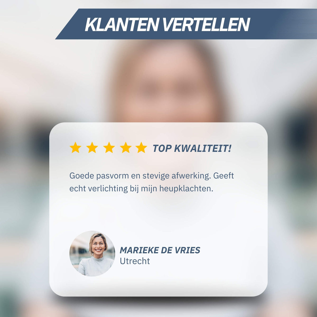 Heupbrace – Zwart, One Size