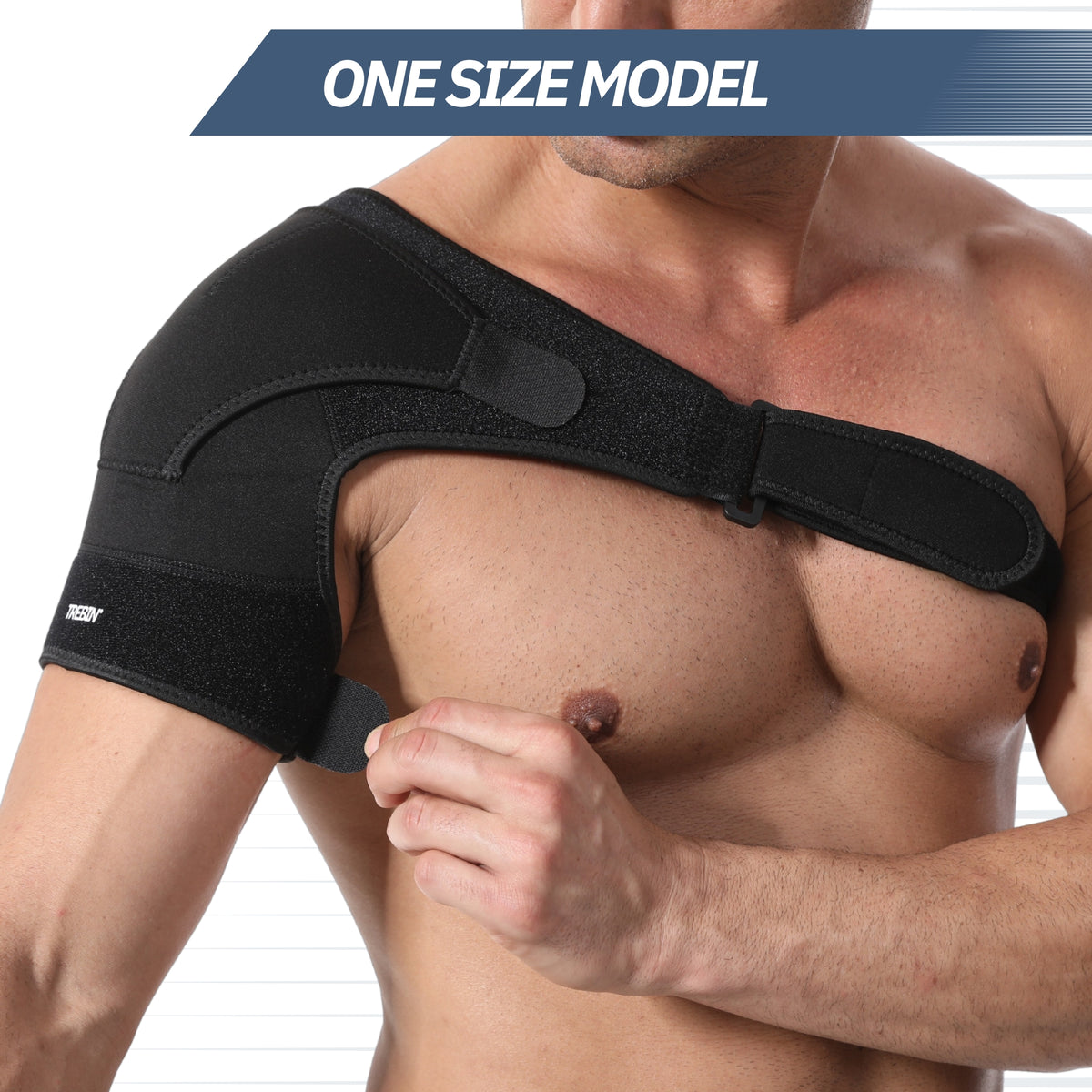 SCHOUDERBRACE - ZWART (ONE SIZE)