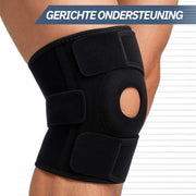 Kniebrace verstelbaar - Zwart (One Size)