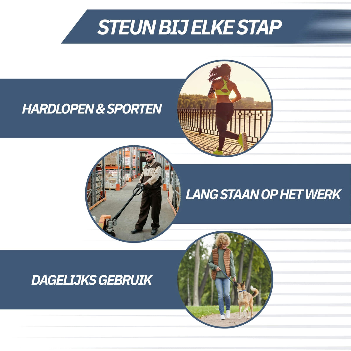 Inlegzolen met Voetboogondersteuning – Premium Demping