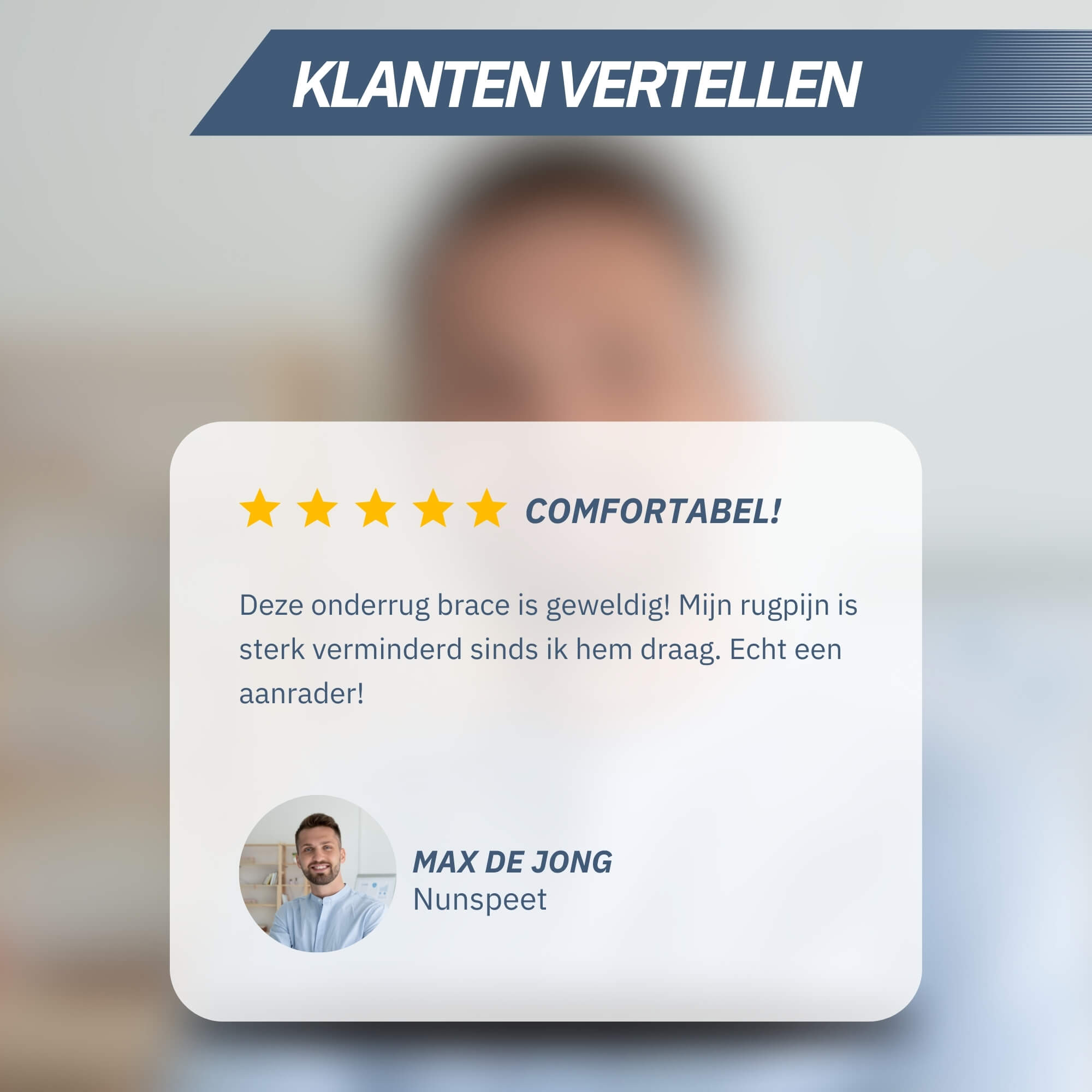 Trebin Rug Brace - Grijs