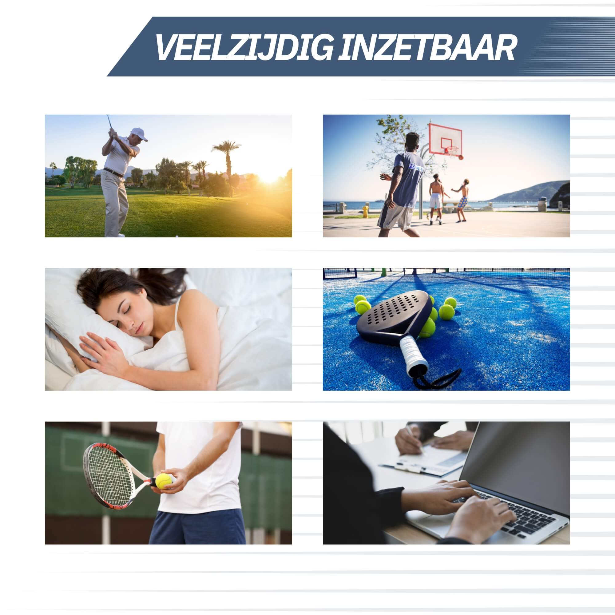 Trebin Universele Duim Brace - Zwart - One Size